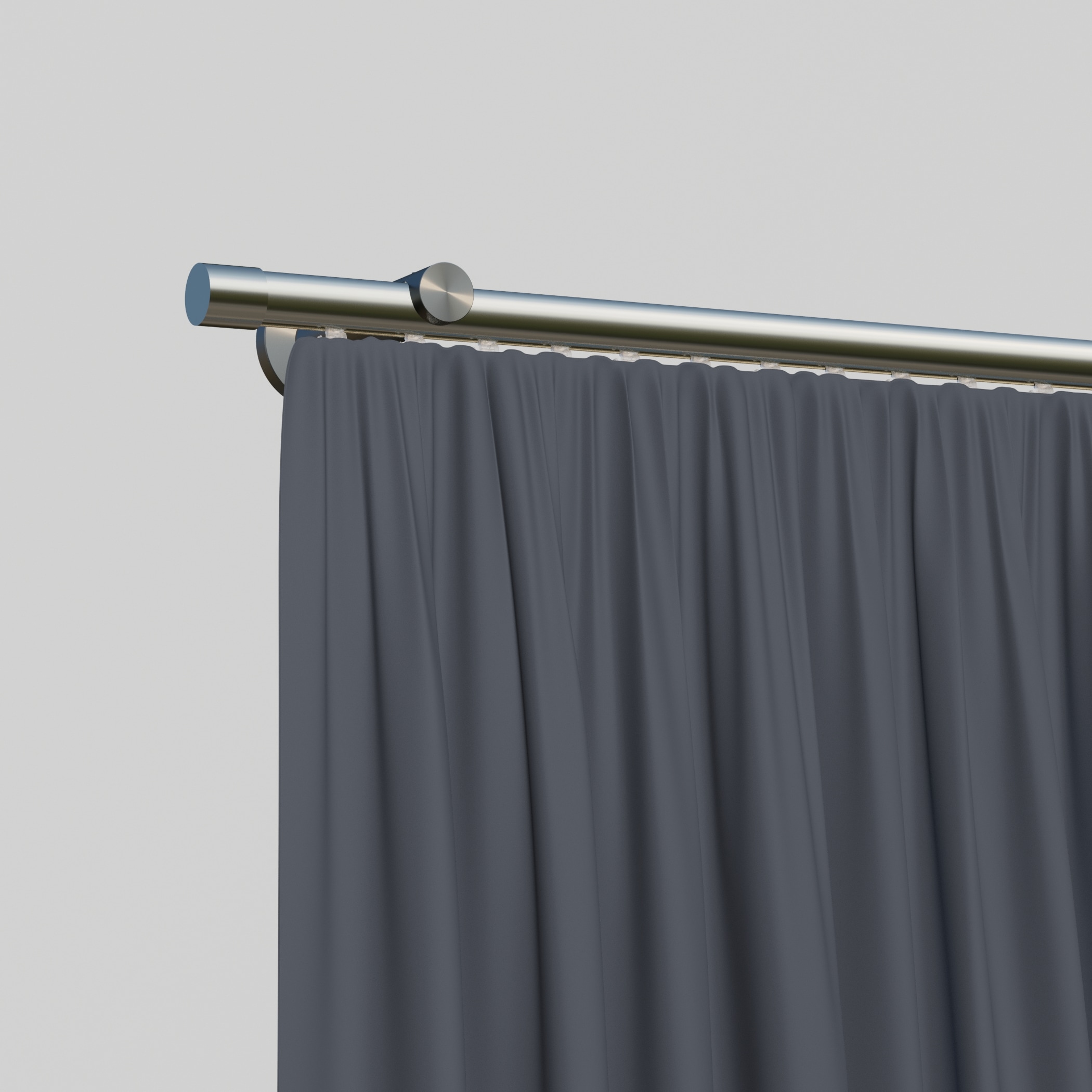 indeko Gardinenstange »Consul« Ø 16 mm 1 läufig-läufig Wunschmasslänge Innenlauf Komplett-Set inkl. Gleitern und Montagematerial