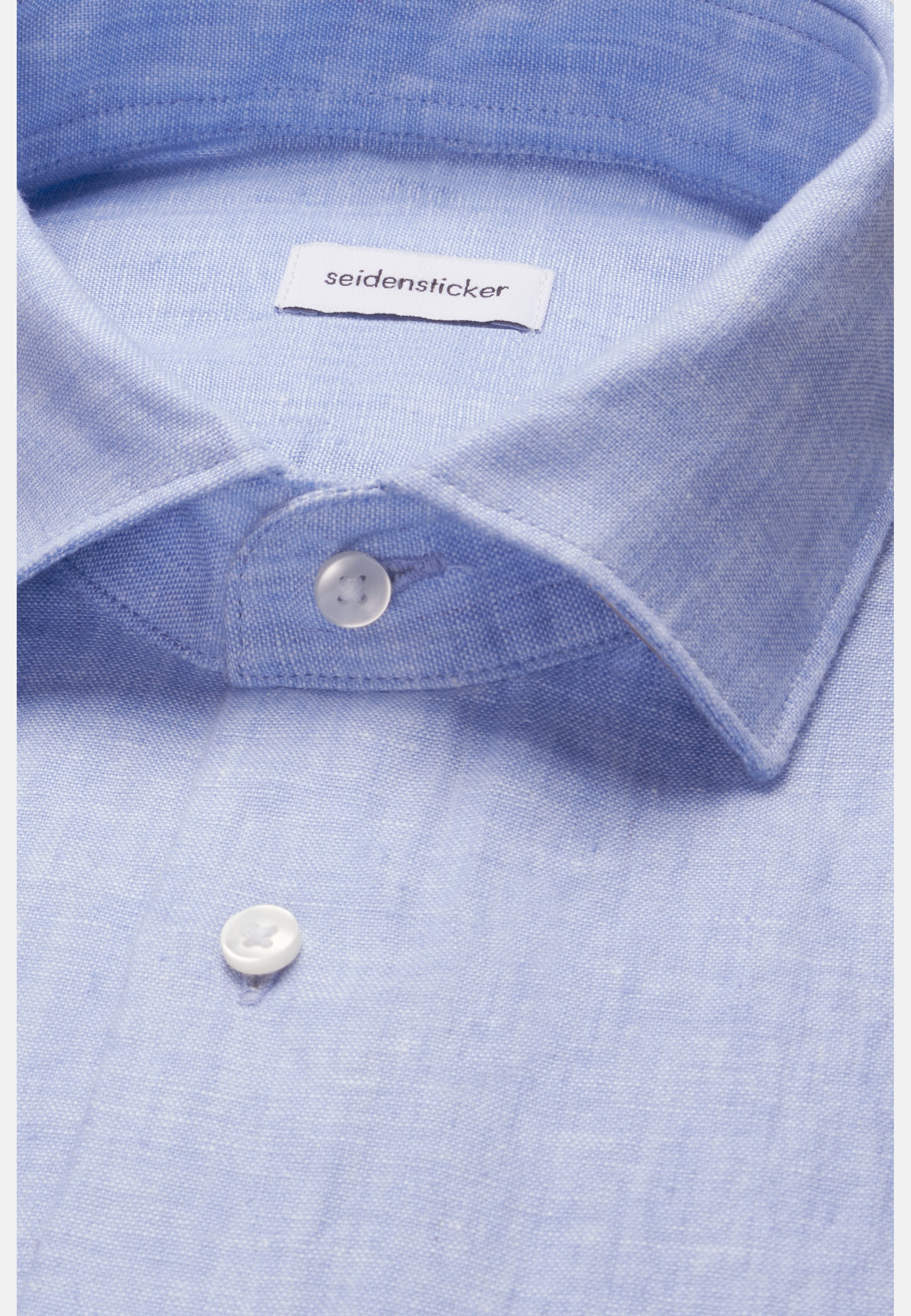 seidensticker Leinenhemd »Schwarze Rose« Slim 1/2 Kentkragen Uni