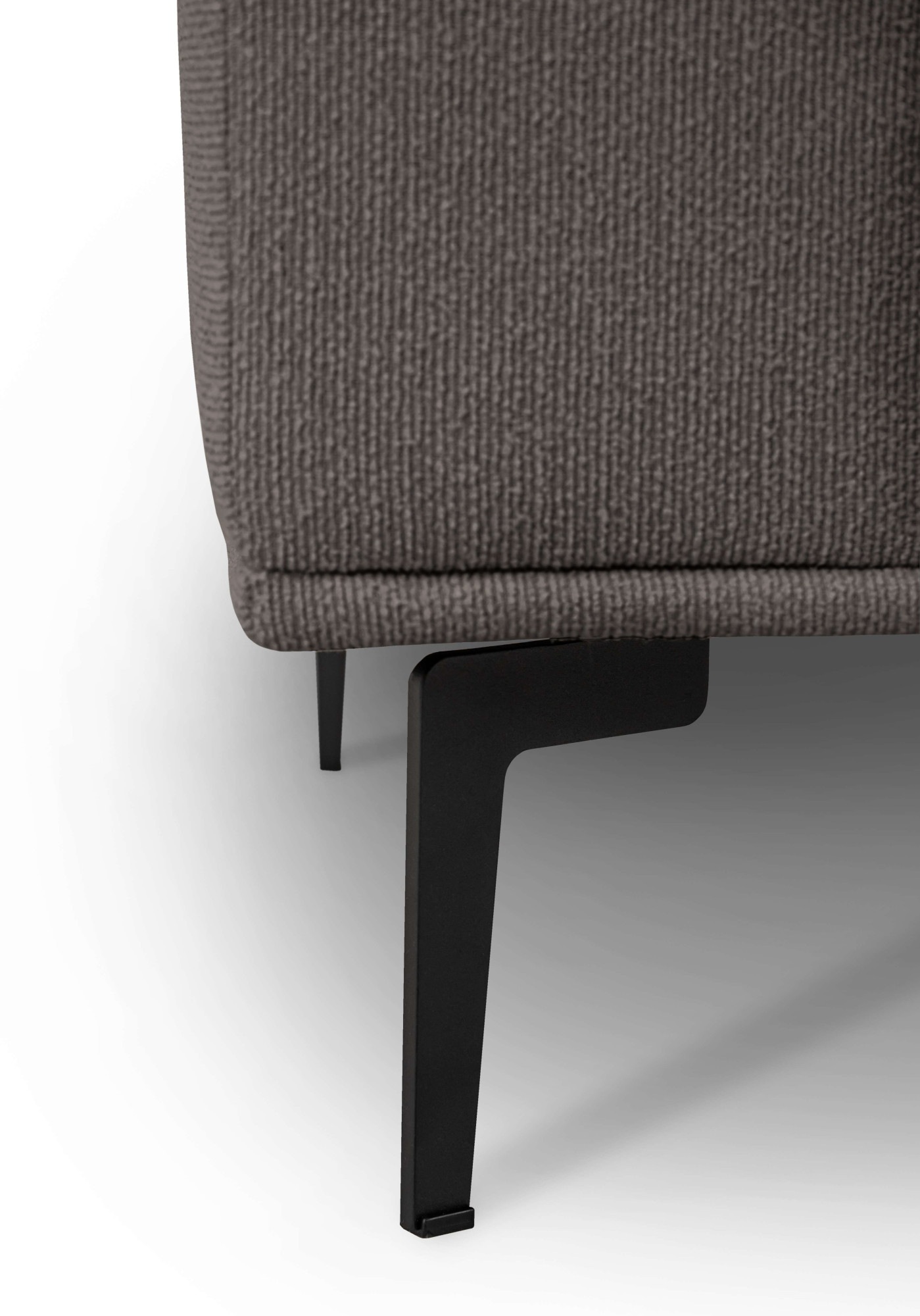 GOODproduct Ecksofa »Lillith, 289 cm, L-Form, gemütlicher Sitzkomfort« Eckcouch mit runder Recamiere links/rechts , Strukturstoff