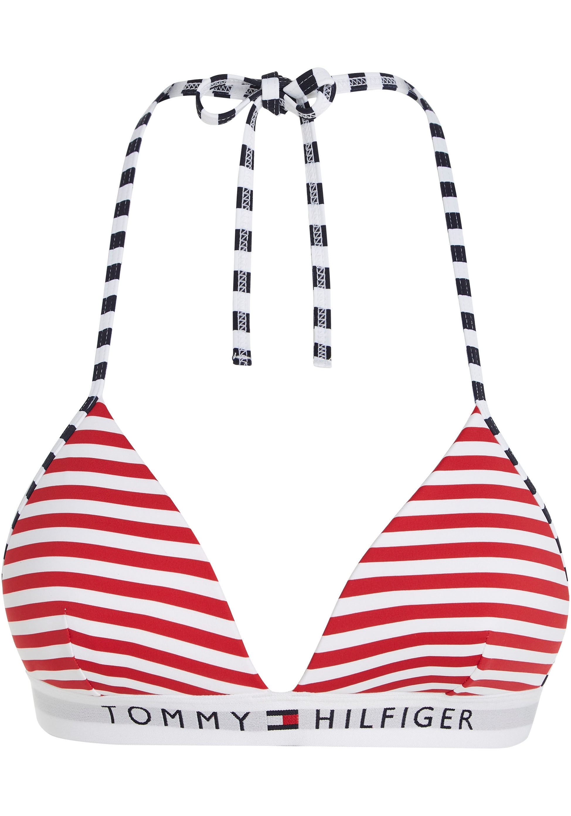♕ Tommy Hilfiger FOAM Tommy Triangel-Bikini-Top »TH Swimwear FIXED Hilfiger-Branding kaufen PRINT«, mit versandkostenfrei TRIANGLE
