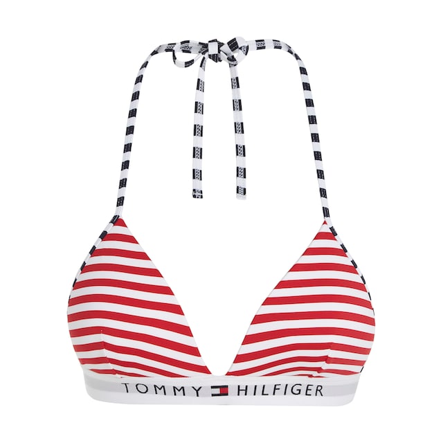 versandkostenfrei »TH kaufen PRINT«, Tommy mit Hilfiger-Branding TRIANGLE ♕ Swimwear Tommy Hilfiger FIXED FOAM Triangel-Bikini-Top