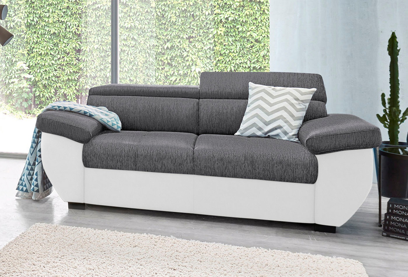 Image of COTTA 2-Sitzer "Speedway" Big-Sofa mit Kopfteilverstellung