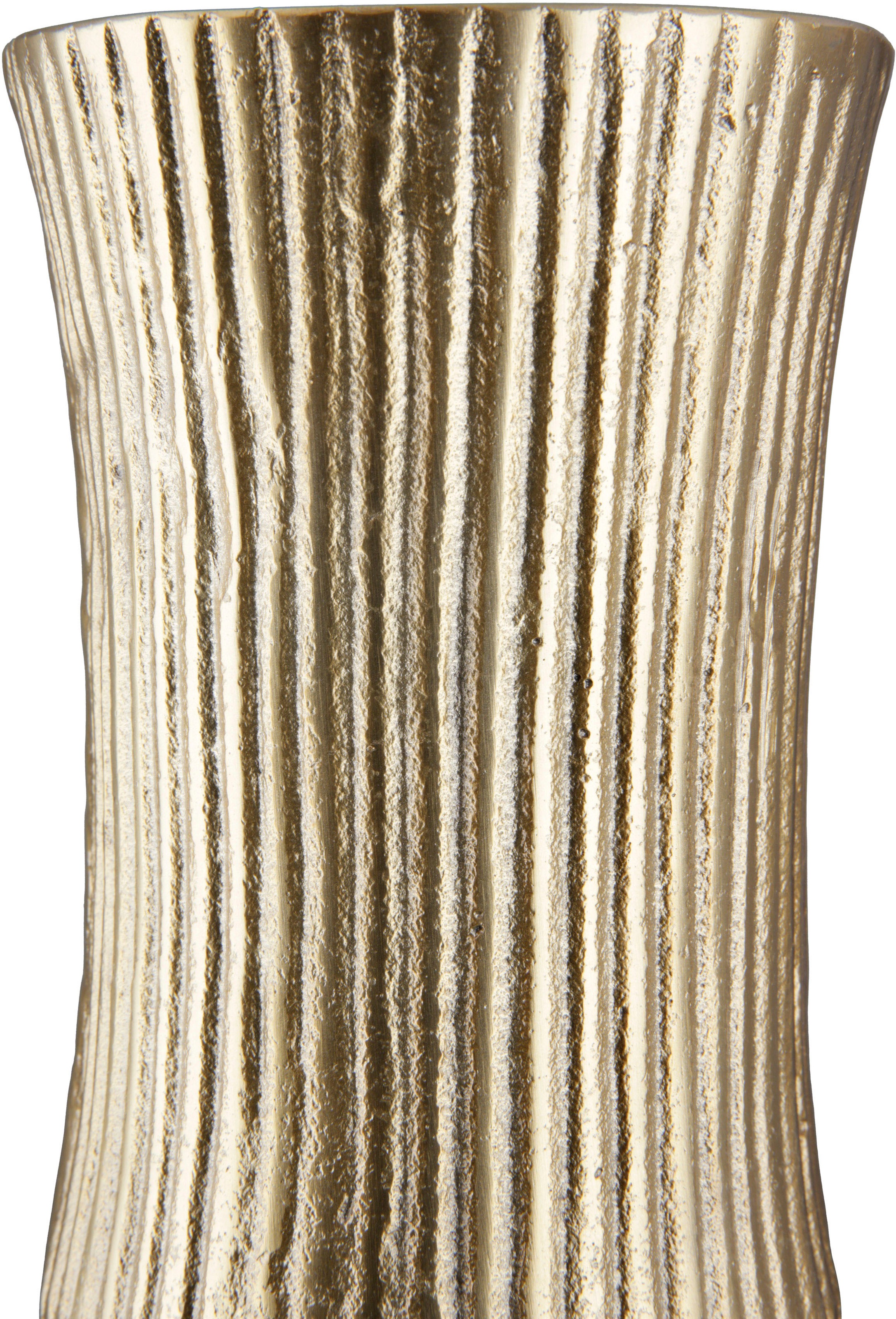 GILDE Dekovase "Face" Vase aus Aluminium, Dekoobjekt