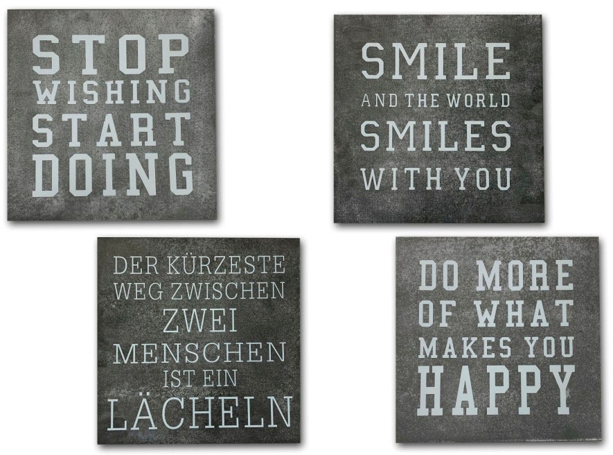 Image of Heim INTERIOR & SEASONAL DESIGN Holzbild, (Set, 4 St.) bei Ackermann Versand Schweiz