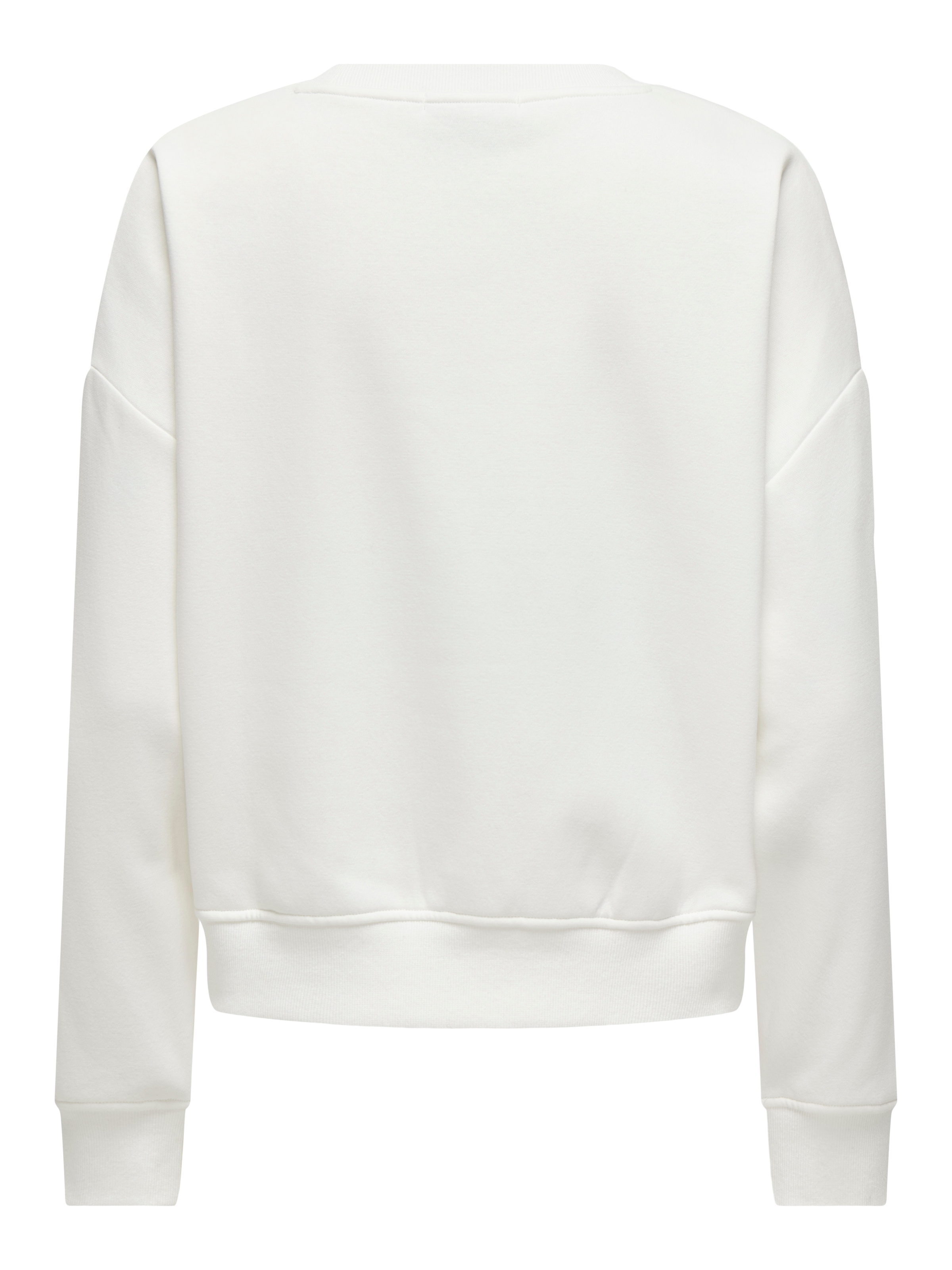 ONLY Sweat-shirt »ONLSWEAT L/S CREW OVERSIZE SWT«, mélange de coton, coupe ample, col rond
