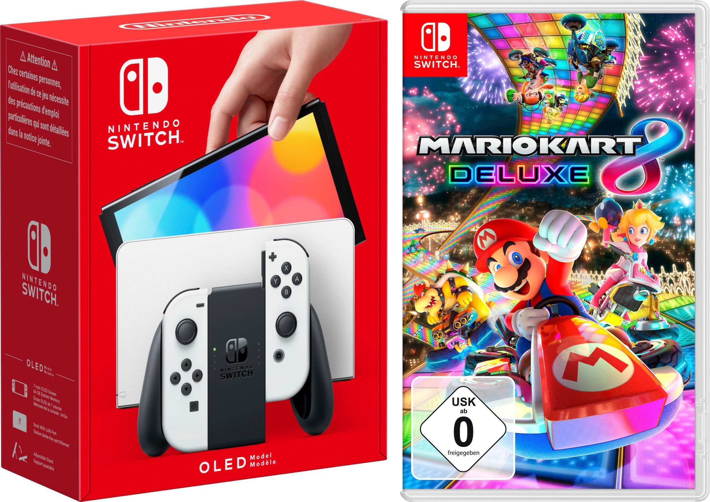 Image of Nintendo Switch Konsolen-Set "OLED" 64 GB inkl. Mario Kart 8 Deluxe