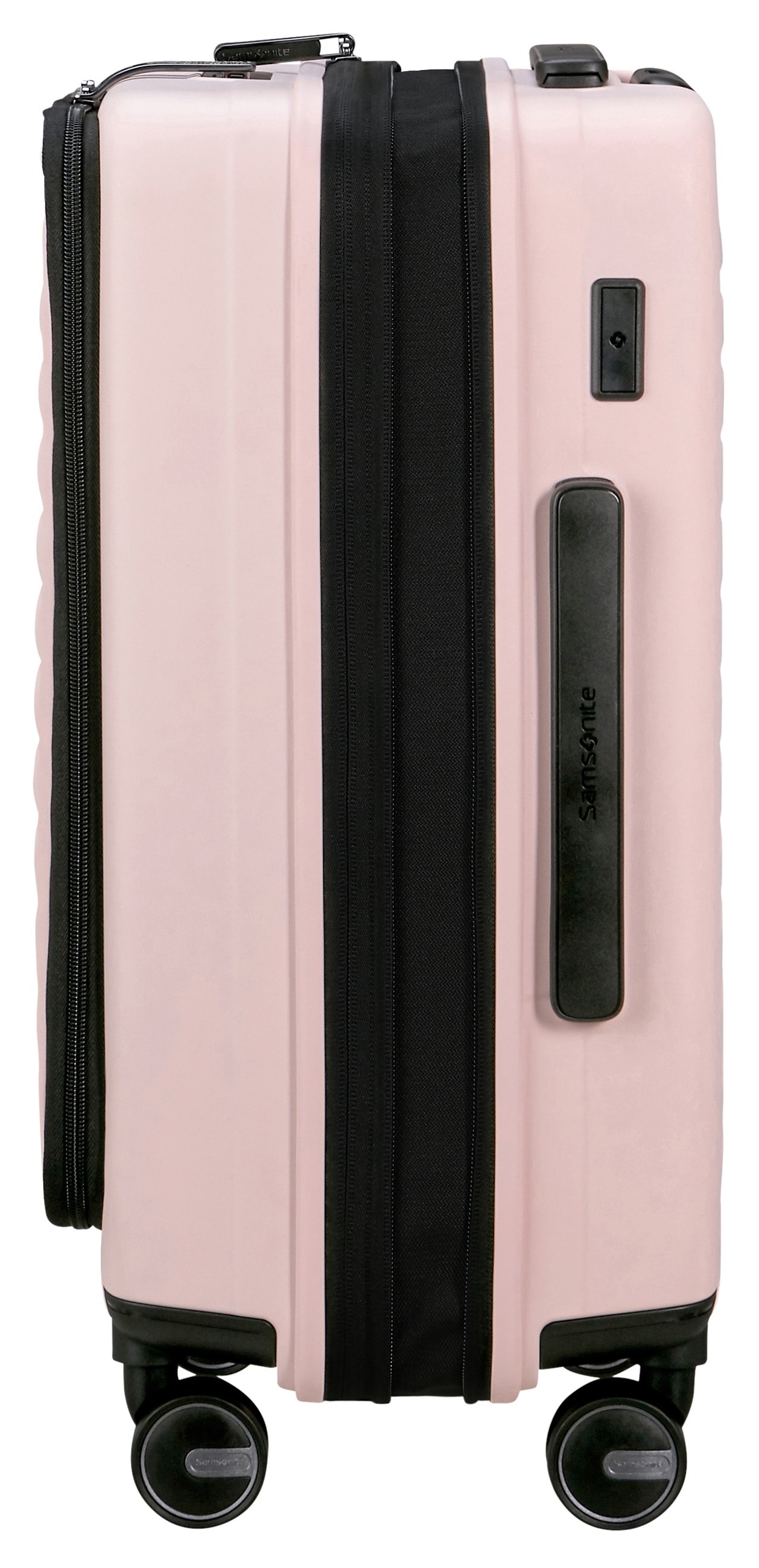 Samsonite Hartschalen-Trolley »RESTACKD, verschiedene Grössen und Farben«, (mit Packtaschen), 4 Rollen, Reisekoffer mit TSA Schloss Volumenerweiterung Packtaschen