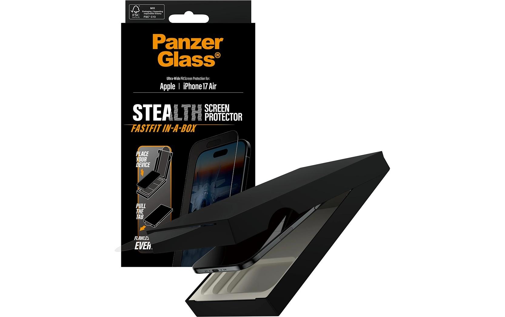 PanzerGlass Displayschutzfolie »Stealth Ultra Wide Fit iPhone Air« für iPhone Air
