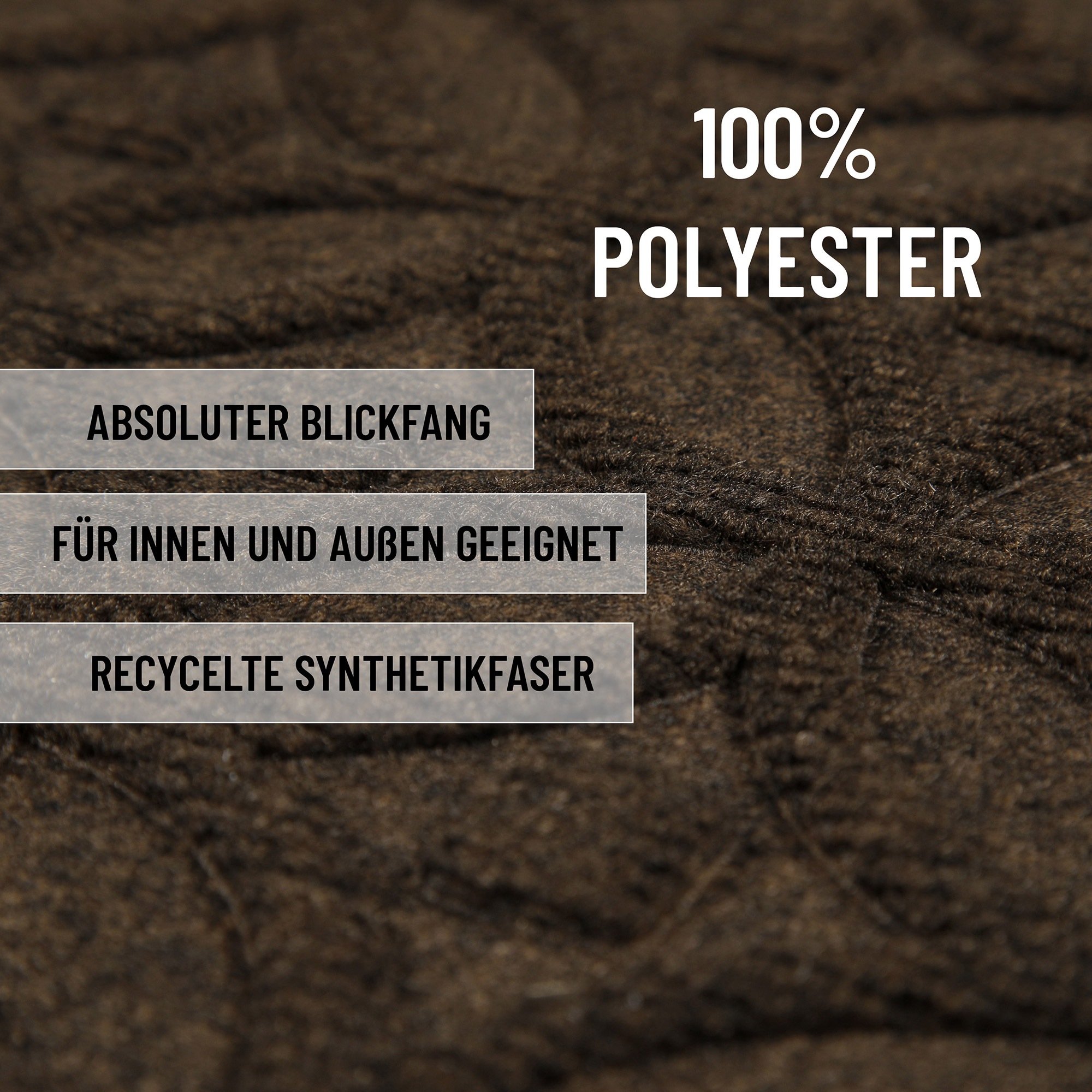 Wecon home Fussmatte »Midnight Mosaic«, rechteckig, 4 mm Höhe, pflegeleicht, rutschfest, Ornamente, Innen & Aussen, Schmutzfangmatte