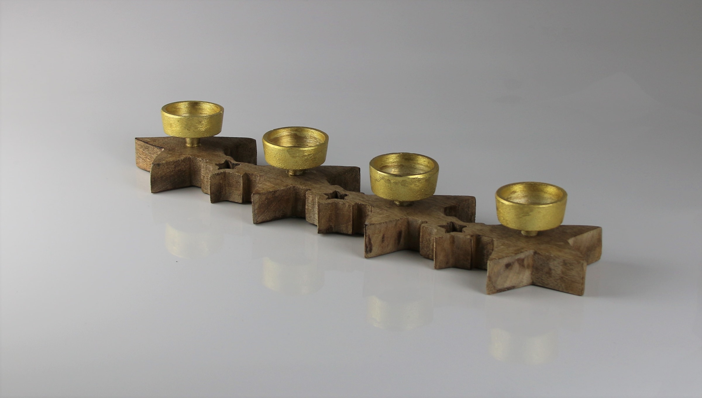 Image of AM Design Adventsleuchter "aus Holz" BxH: 42x10 cm