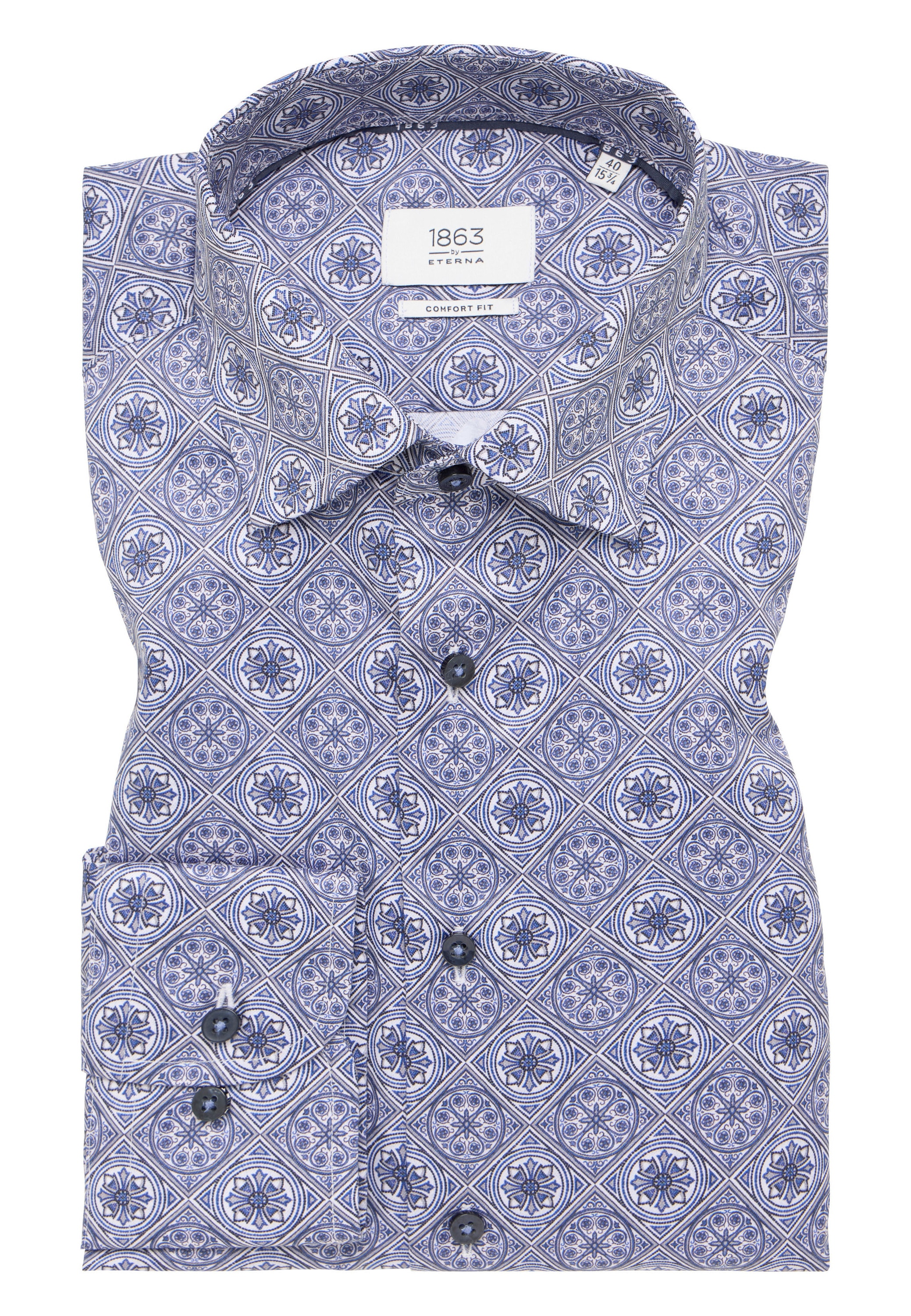 Eterna Langarmhemd »COMFORT FIT« NON IRON (bügelfrei)