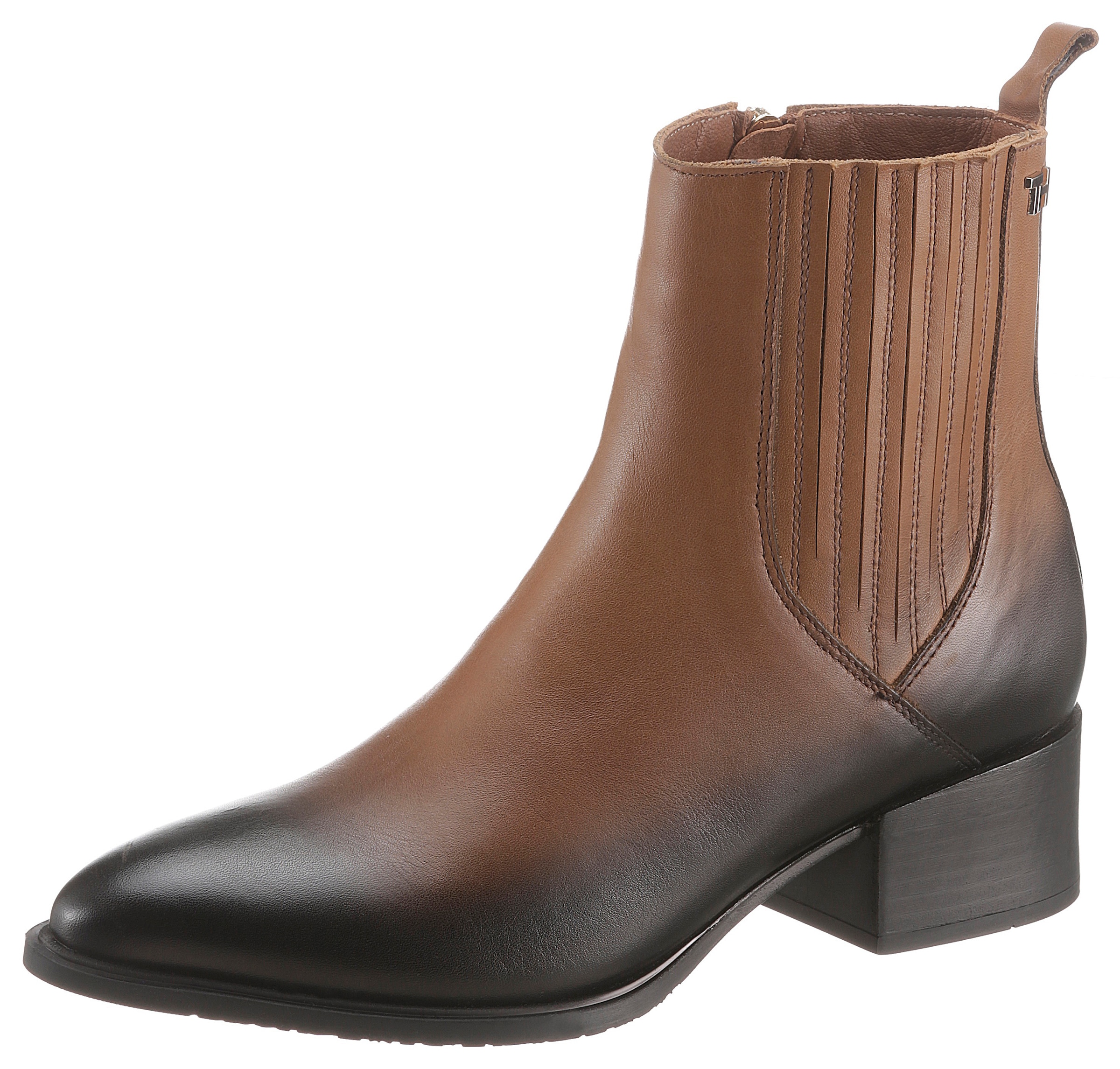 Cowboy Stiefelette »SHADED LEATHER FLAT BOOT«