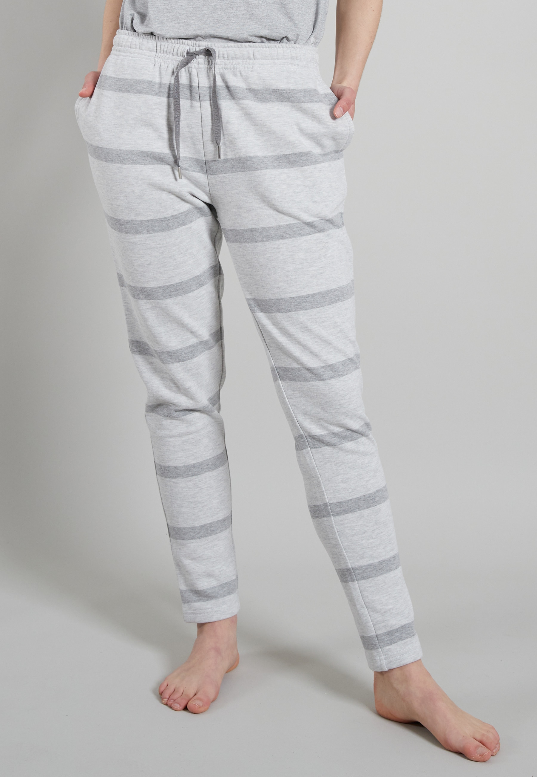 TOM TAILOR Loungehose »Manila«, mit melierter und gestreifter Optik