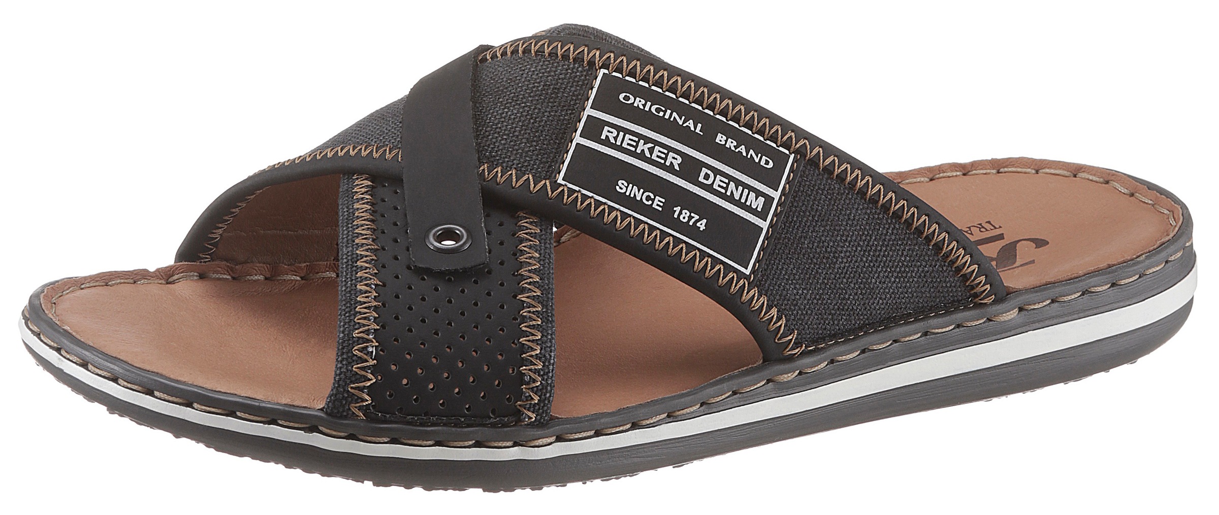 Image of Rieker Pantolette, mit Ziernähten bei Ackermann Versand Schweiz