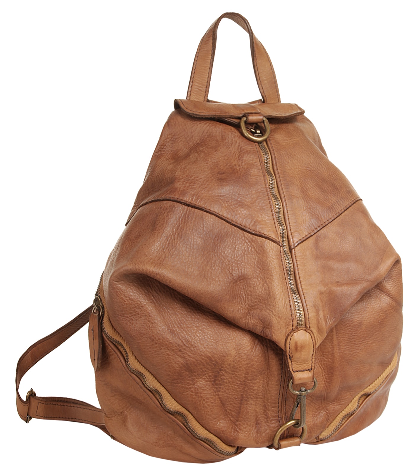 Samantha Look Cityrucksack, echt Leder, Made in Italy