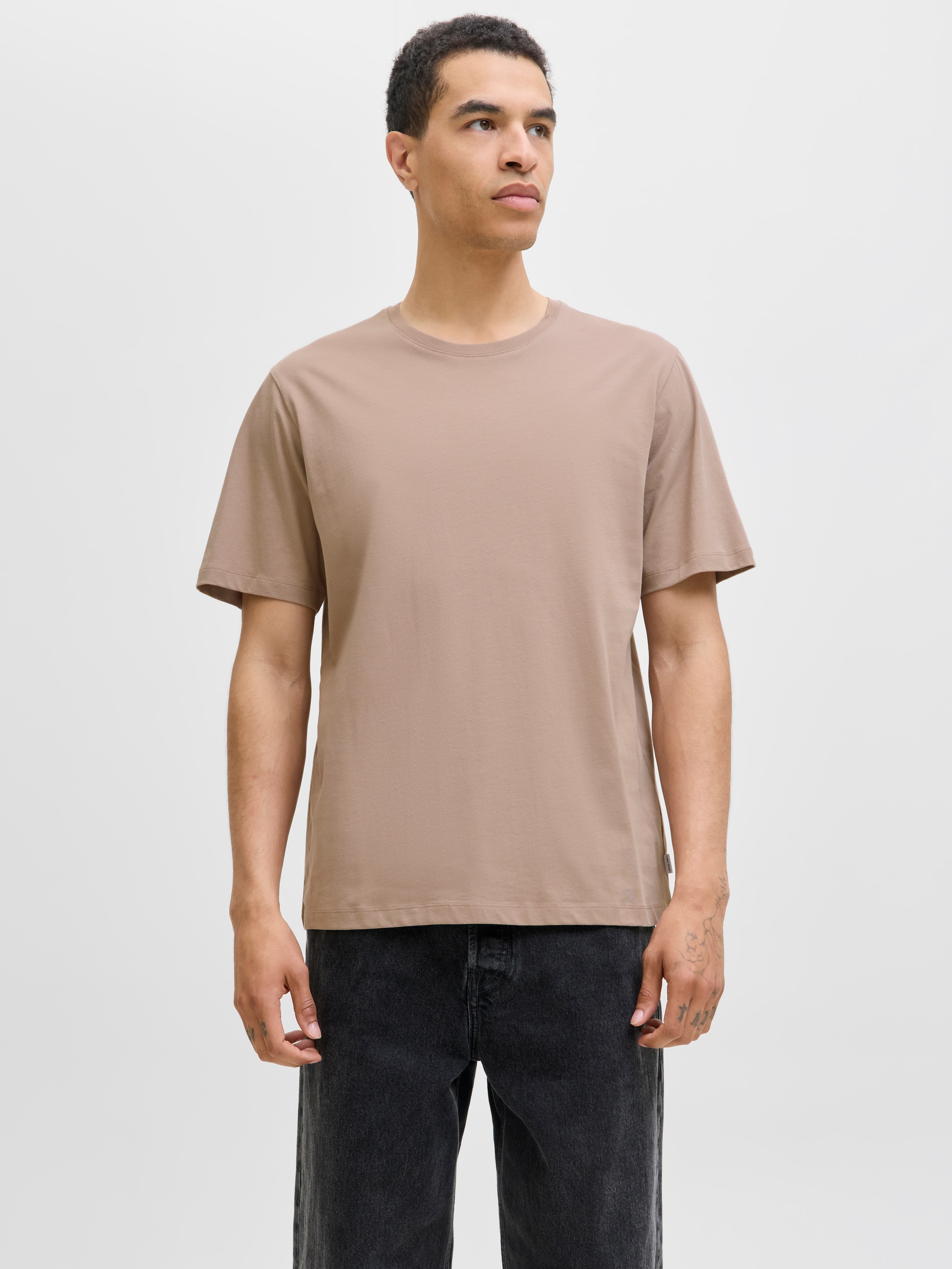 Image of Jack & Jones Rundhalsshirt "JJEORGANIC BASIC TEE SS O-NECK NOOS" Baumwolle, regular fit
