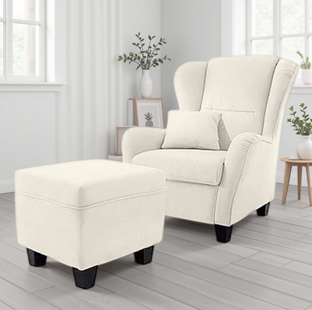 Home affaire Ohrensessel »Oliver, B: 92 cm, Sitzhöhe: 41 cm« 1 Zierkissen