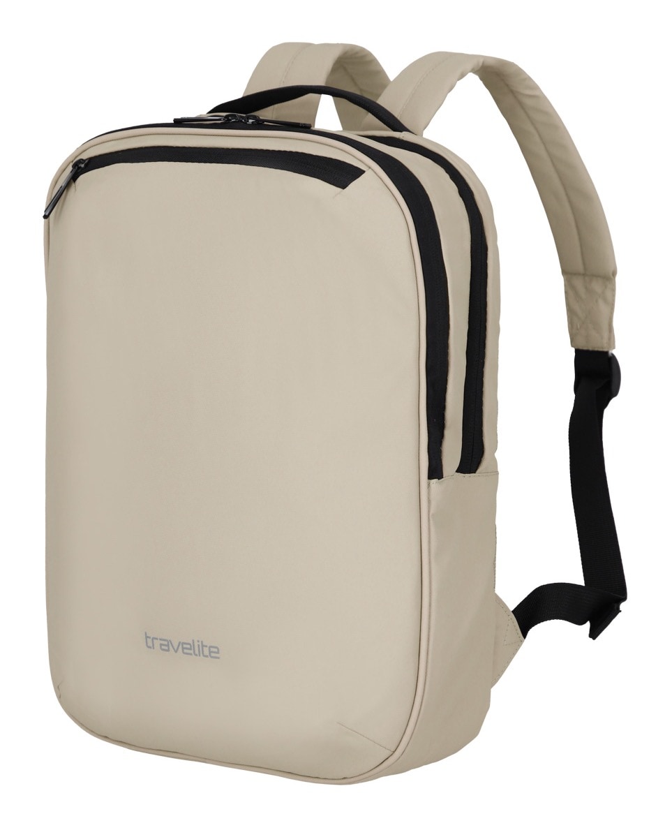 travelite Sac de jour »BASICS Plane Rucksack mit Laptopfach« avec compartiment rembourré pour ordinateur portable et compartiment sécurisé