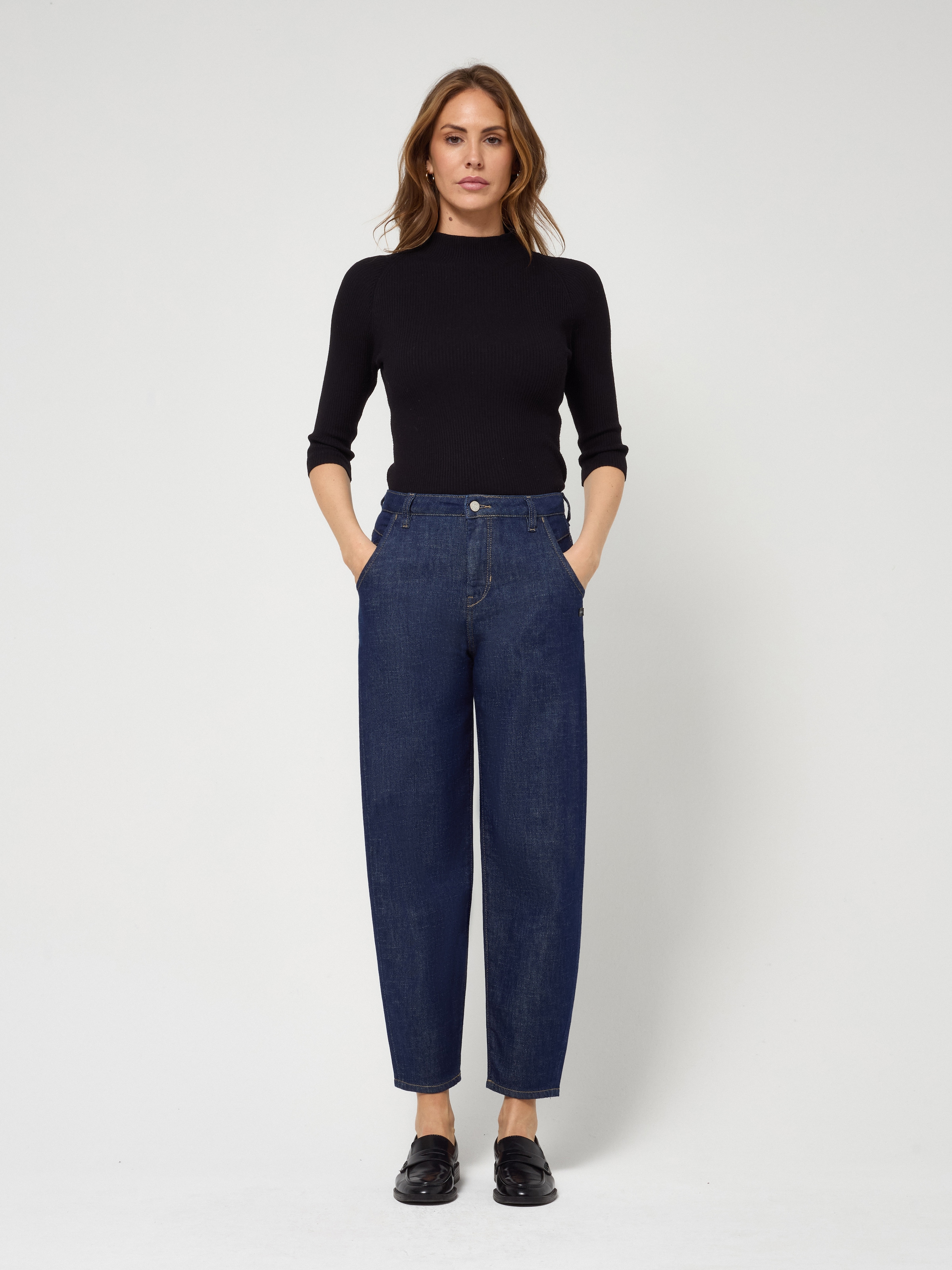 GANG 5-Pocket-Jeans »94VIA« im Balloon-Fit, verkürzte Beinlänge