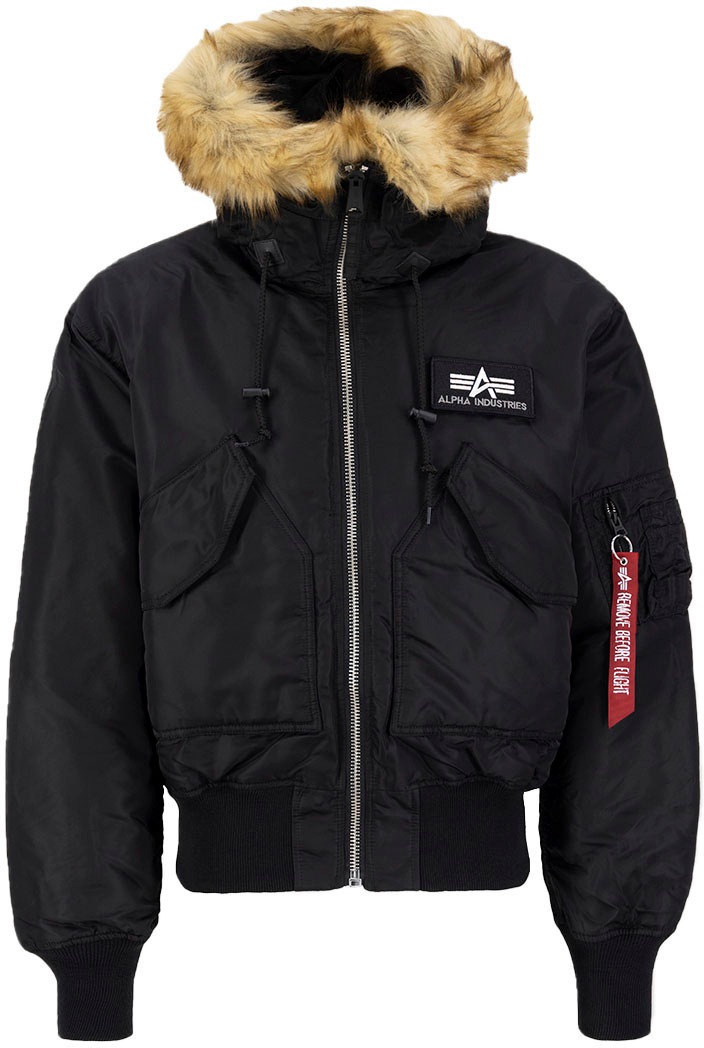 Image of Alpha Industries Bomberjacke "45P Hooded Custom" mit Kapuze