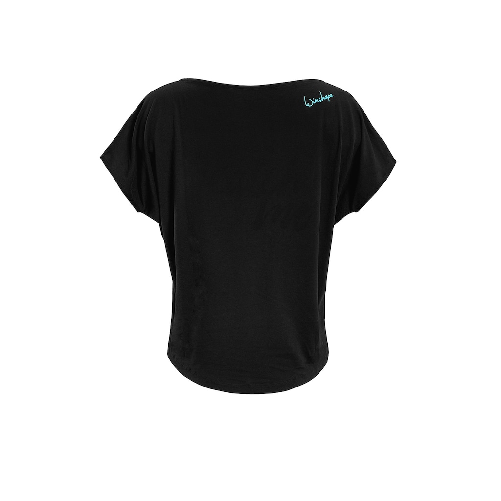 Winshape Oversize-Shirt »MCT002 ultra leicht«, mit Neon blauem Glitzer-Aufdruck