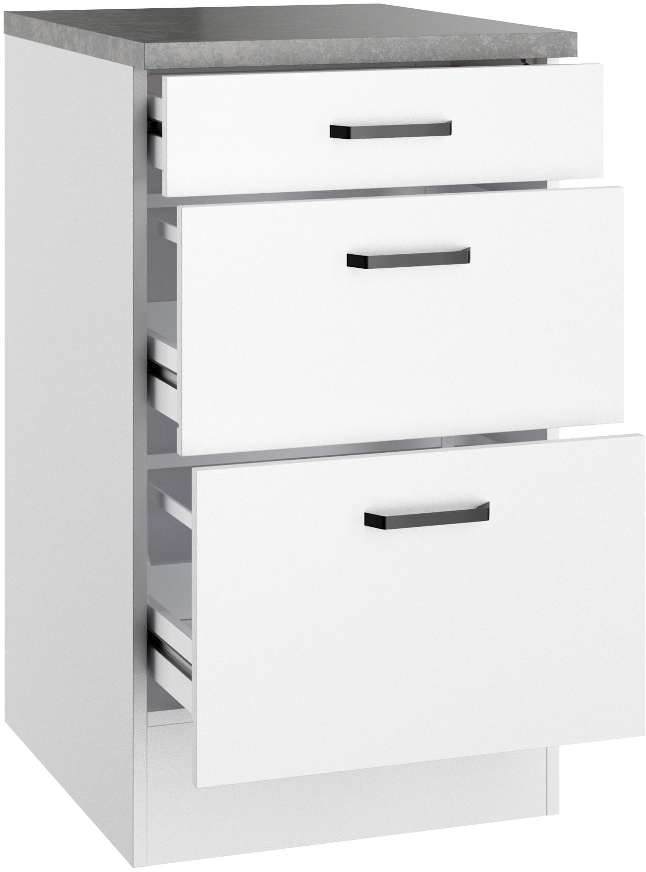 OPTIFIT Unterschrank »OPTImulti« Breite 50 cm, Tiefe 60 cm, mit 1 Schubkasten, 2 Auszügen