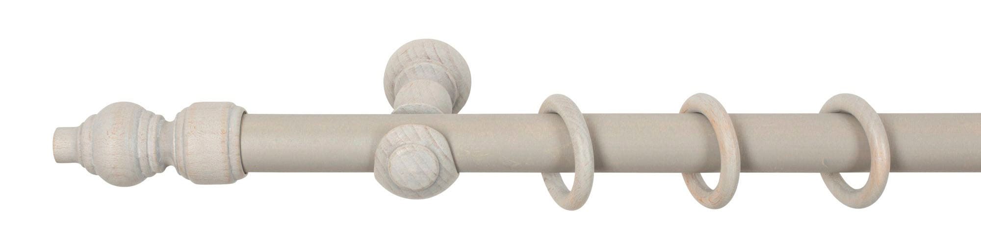 SN DECO GROUP Gardinenstange »Filigrano«, 1 läufig-läufig, Fixmass, 28 mm, Holz, verschiedene Längen und Farben, Komplettset