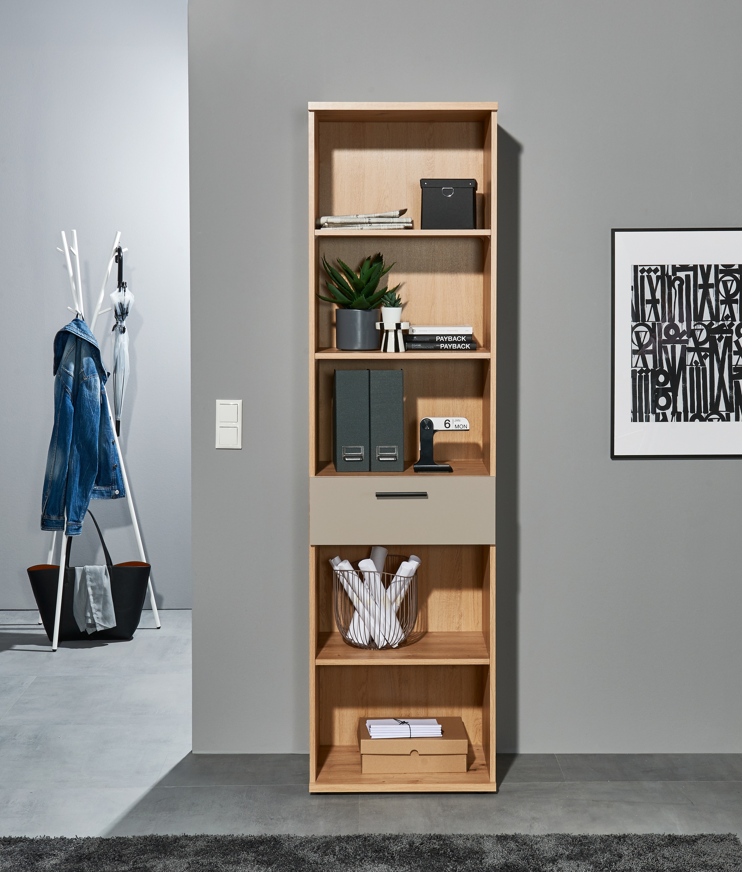 BEGA OFFICE Élément d'étagère »Kanada« 1 cuis tlg. Breite 54cm, Melaminbeschichtung