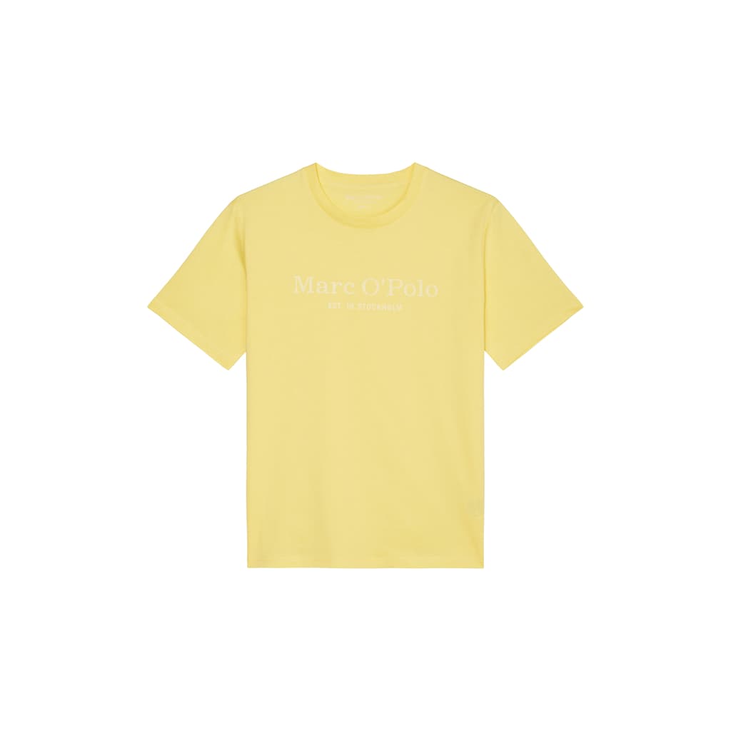 Marc O'Polo T-Shirt, mit tonigem Label-Print vorne