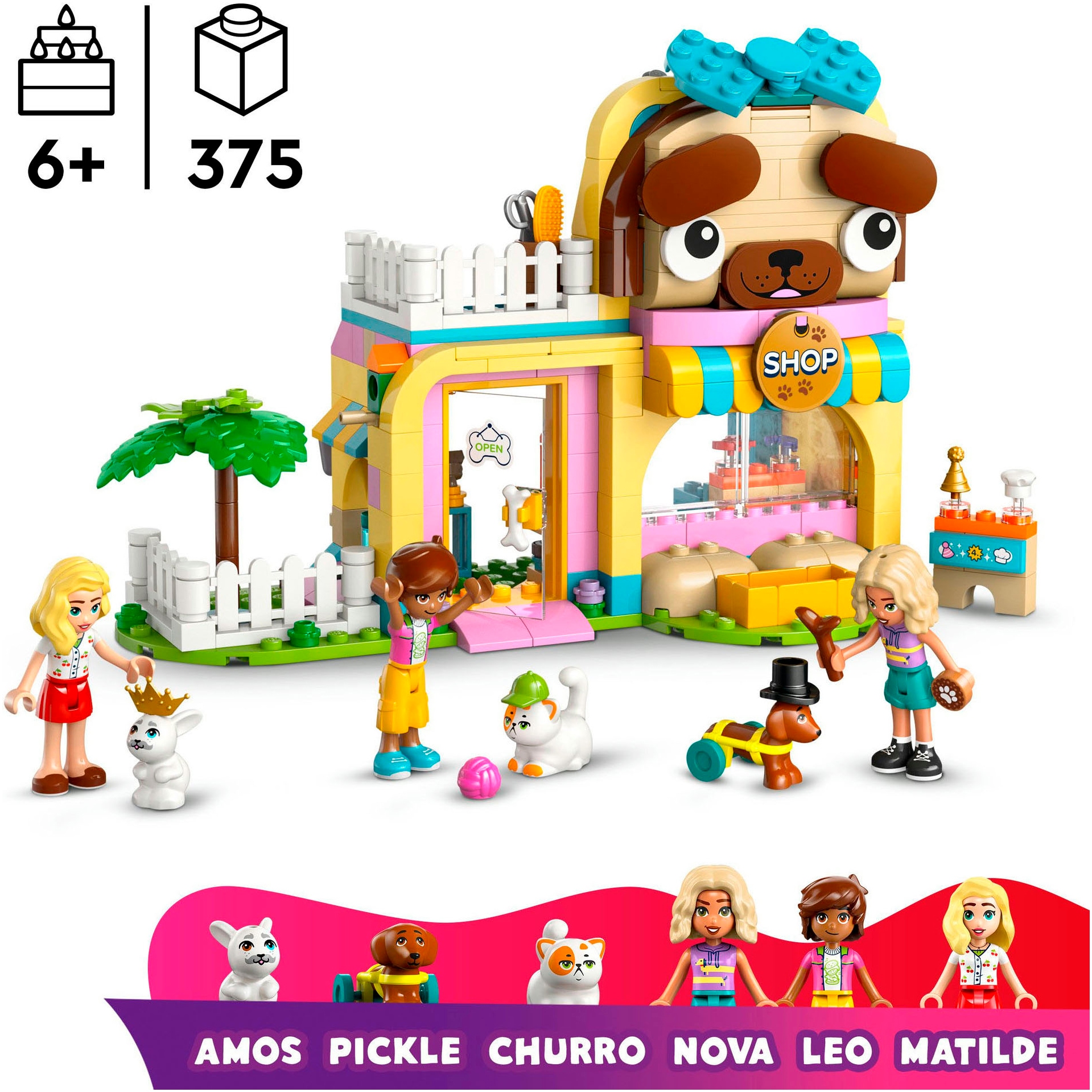 LEGO® Konstruktionsspielsteine »Geschäft für Haustierzubehör (42650), LEGO Friends« Made in Europe