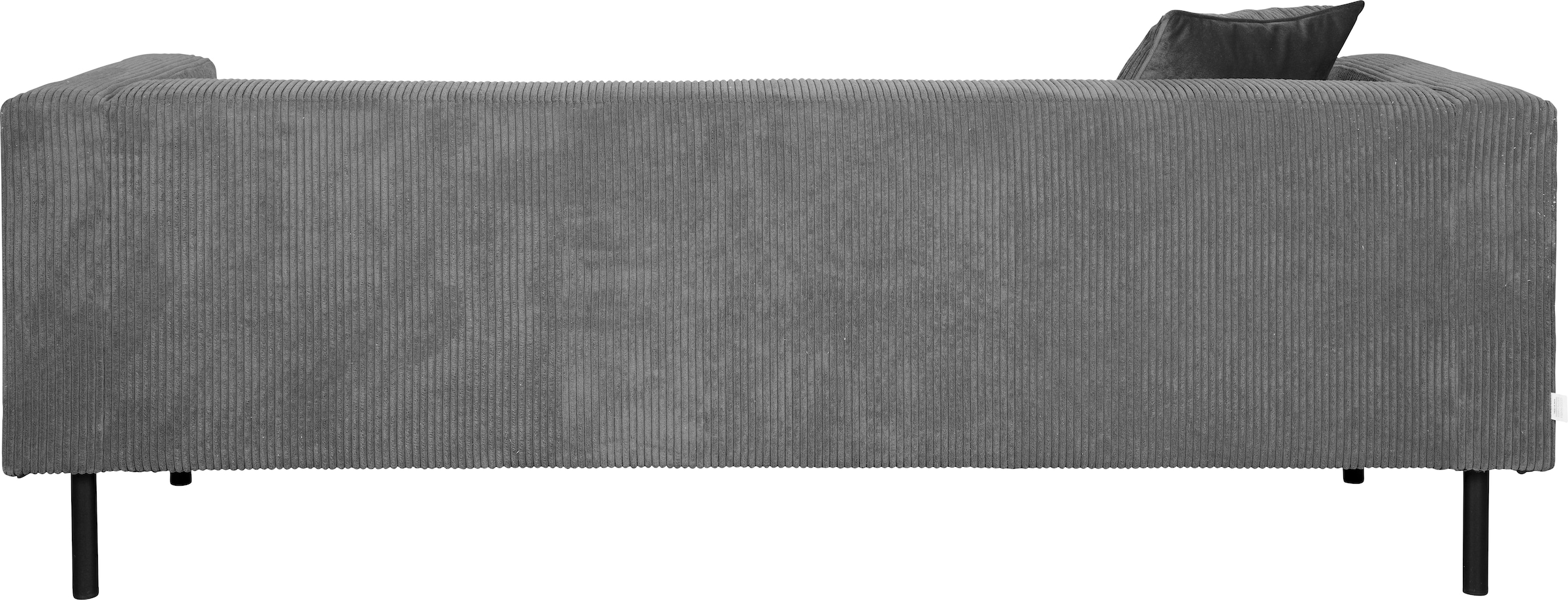 Home affaire 3-Sitzer »Lillibeth Designsofa mit Wellenunterfederung, Masse B/T/H: 218/74/83 cm« Zierkissen als Wendekissen, Bezug Samtoptik oder Cord