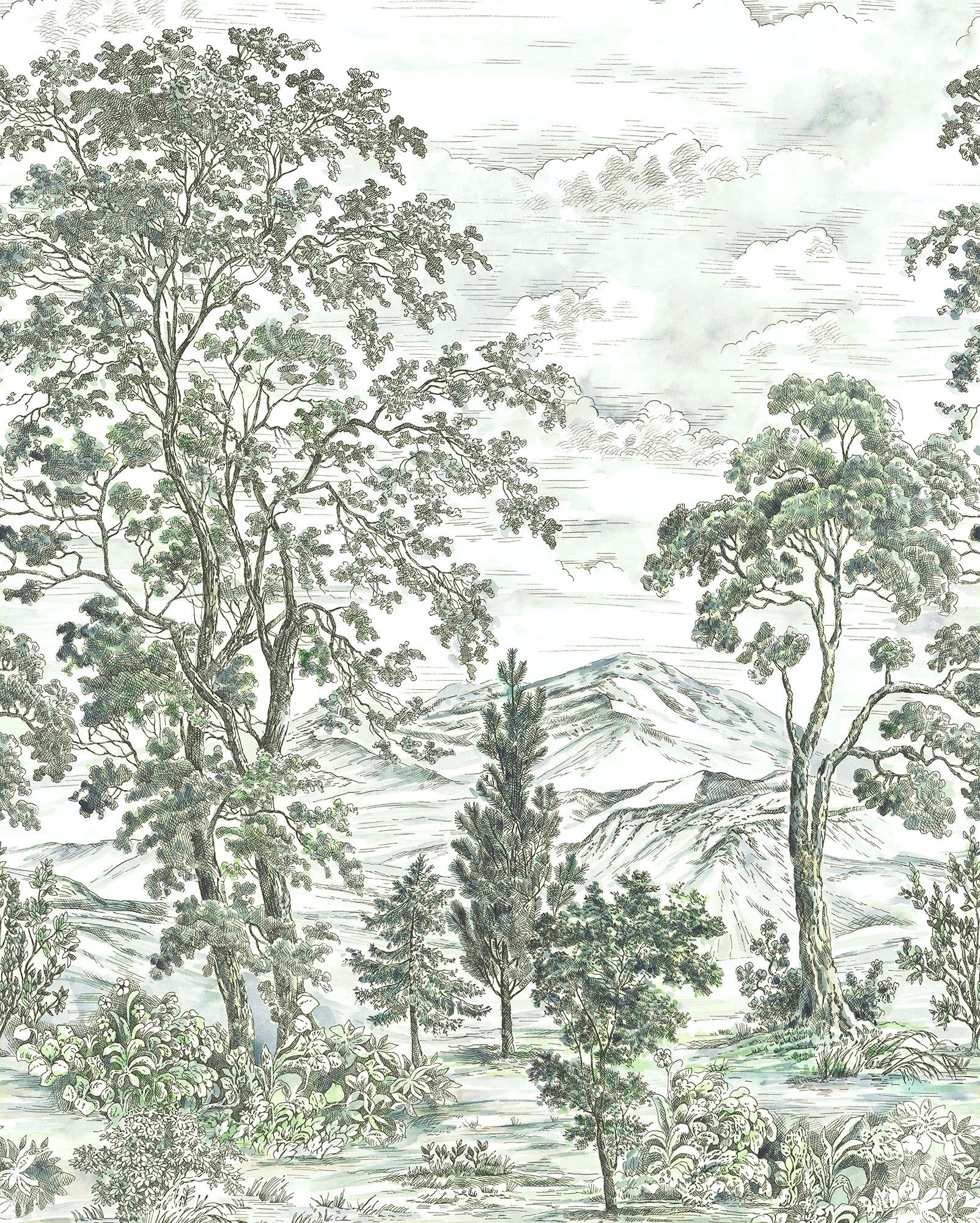 Image of Komar Vliestapete "Digitaldruck Vlies - Forest Fairy - Grösse 200 x 250 cm" bedruckt glatt Wohnzimmer, Schlafzimmer