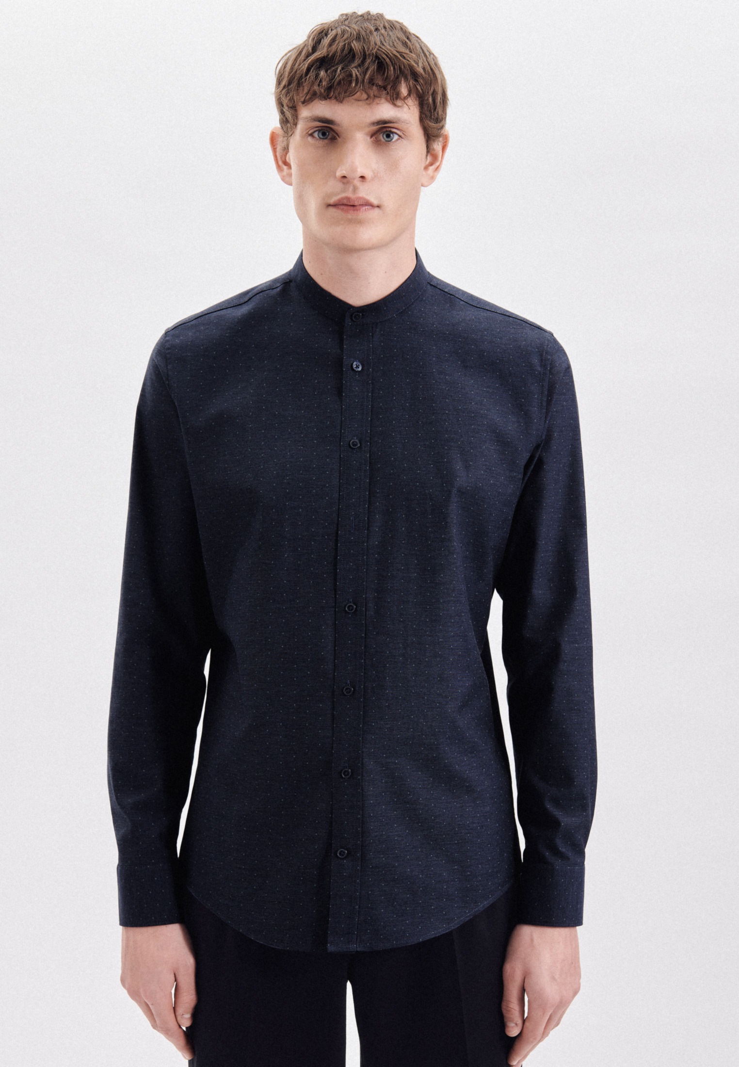 Image of seidensticker Businesshemd »Slim«, Slim Langarm Stehkragen Punkte bei Ackermann Versand Schweiz