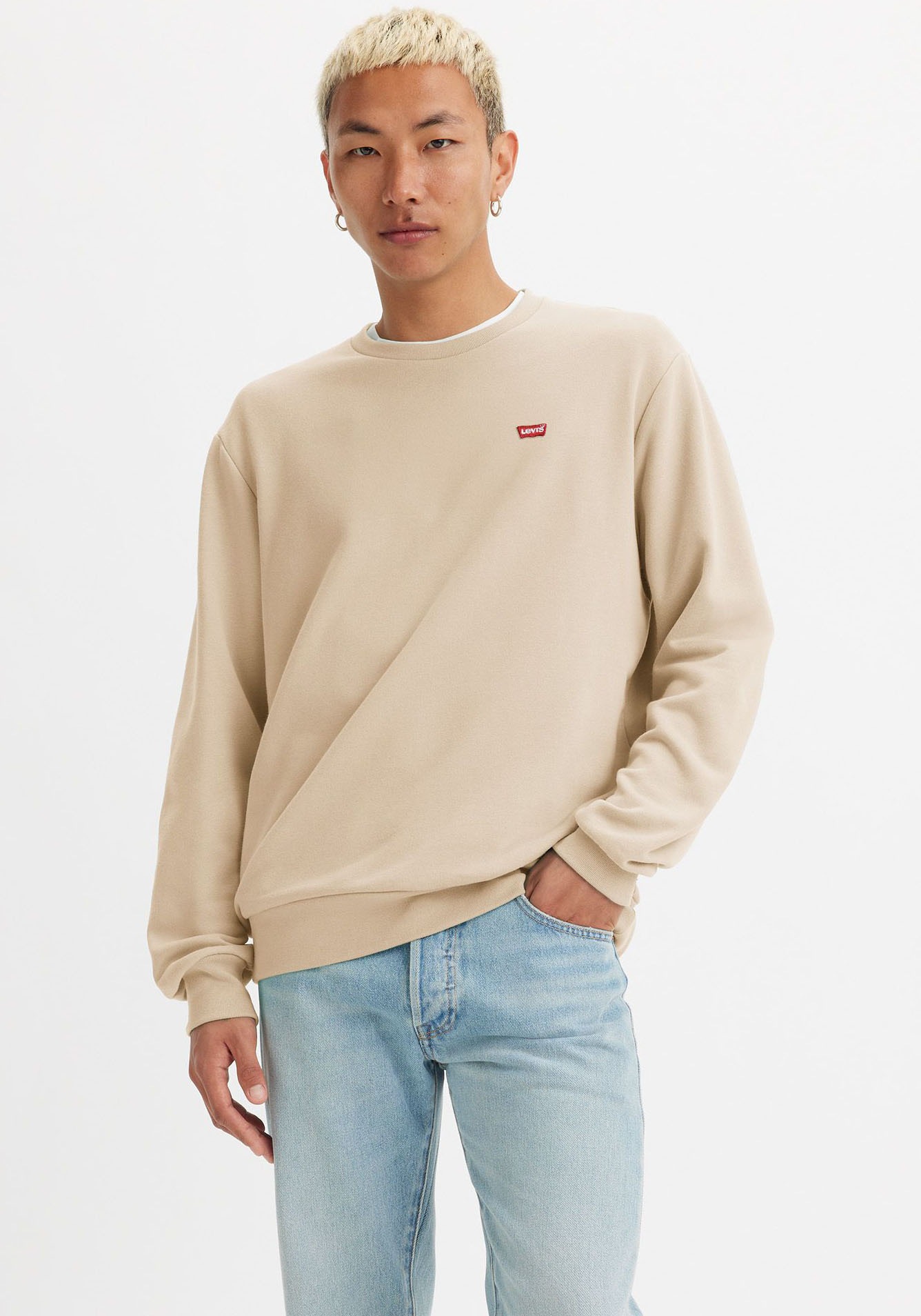 Image of Levis Sweatshirt "SWEATSHIRT NEW ORIGINAL CREW", Innen weich angeraut