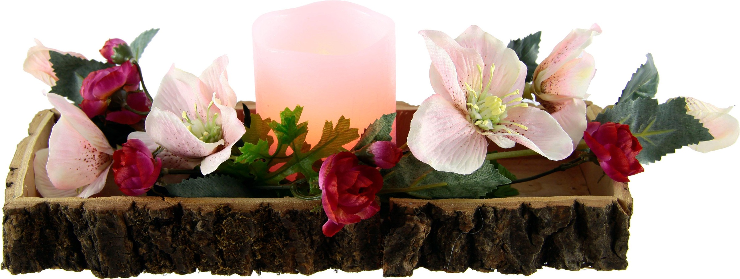 Image of I.GE.A. Dekoobjekt, LED-Kerze/Christrose bei Ackermann Versand Schweiz