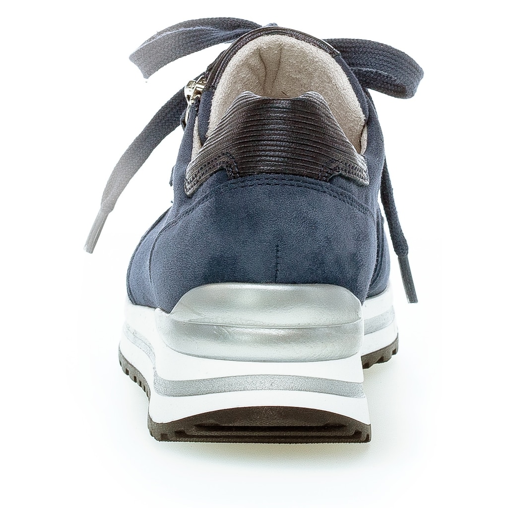 Gabor Keilsneaker »TURIN«, mit leichter Perforierung, Freizeitschuh, Halbschuh, Schnürschuh