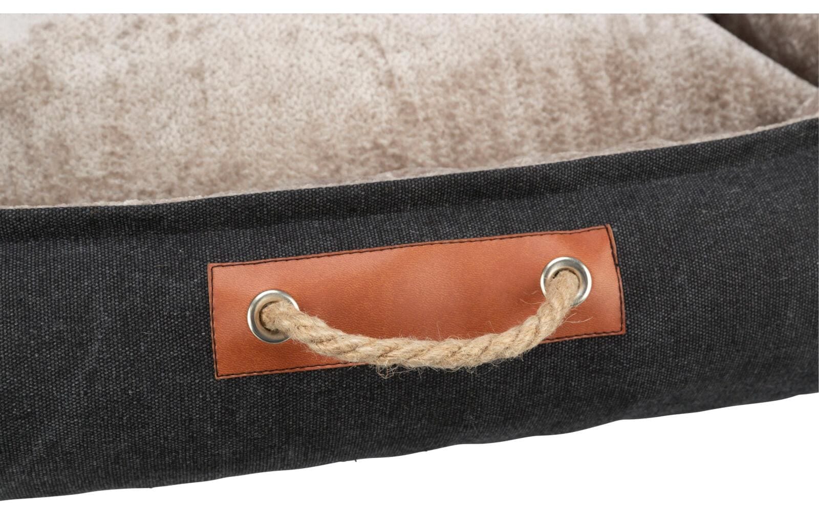 TRIXIE Tierbett »BE NORDIC Föhr, 100 × 80 cm, Schwarz/Sand«