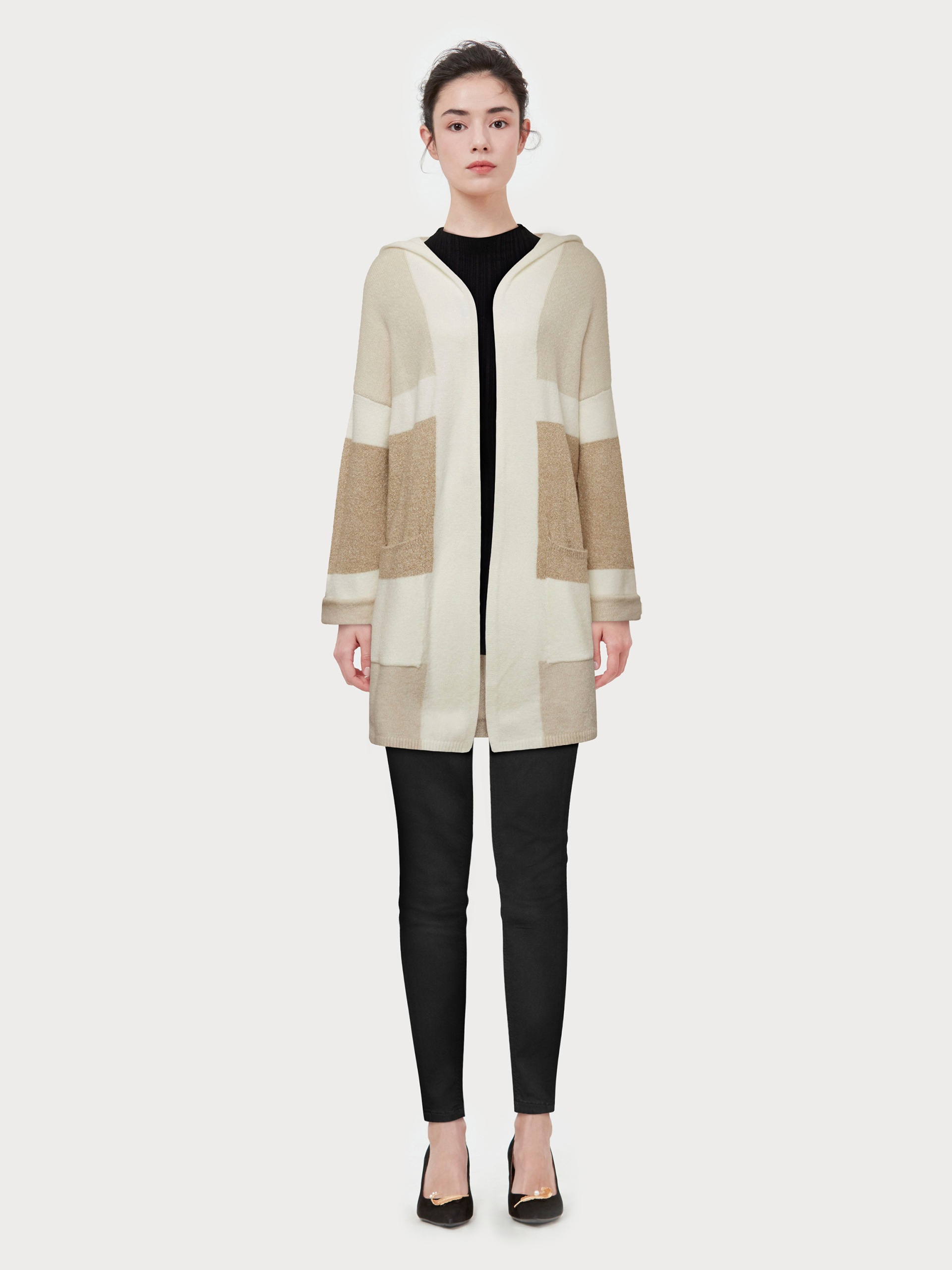 Image of Mavi Longstrickjacke, im Streifen-Design mit Kapuze bei Ackermann Versand Schweiz