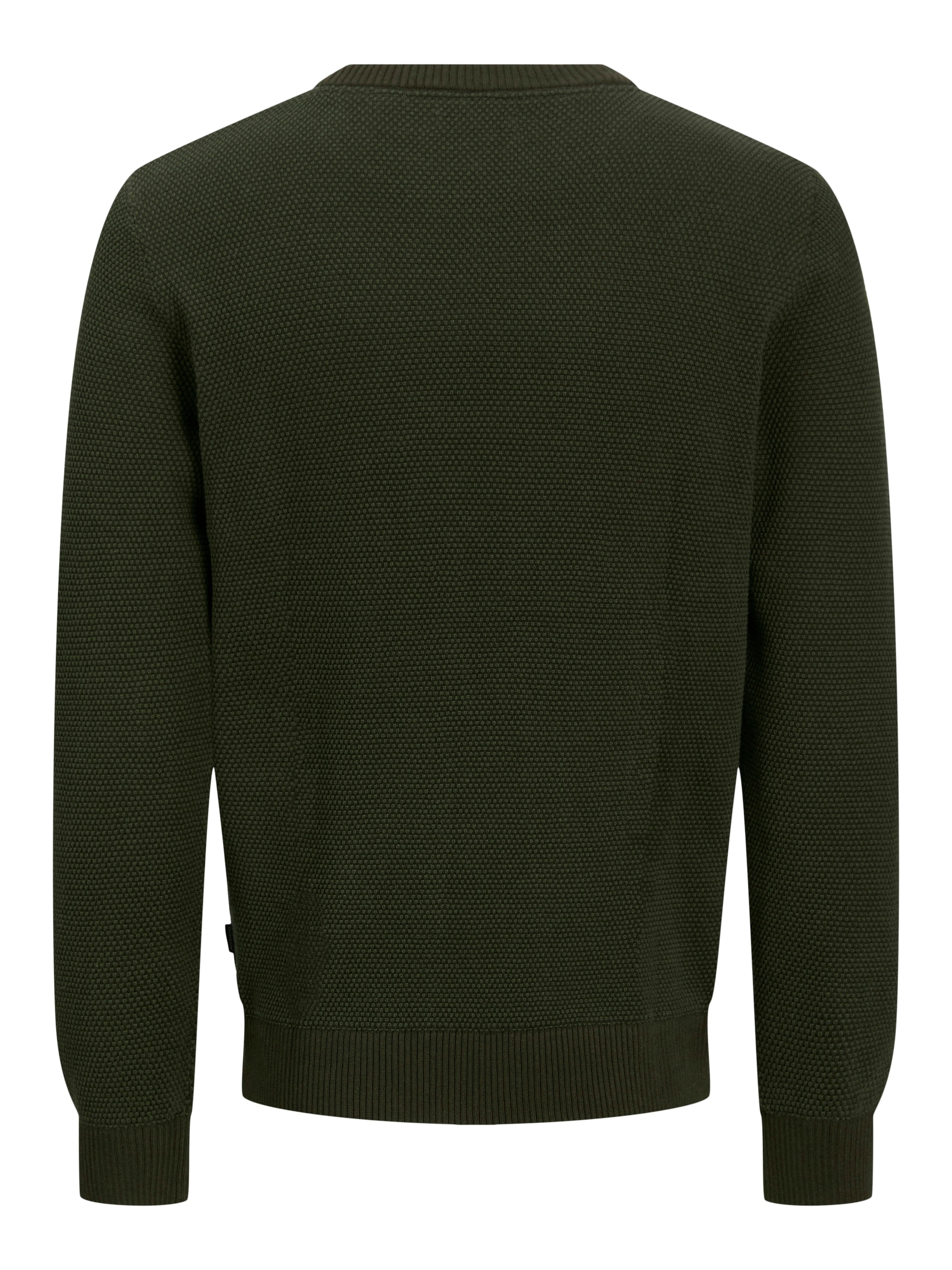 Jack & Jones Rundhalspullover »JJEGLOBE KNIT CREW NECK NOOS« in Strick Optik