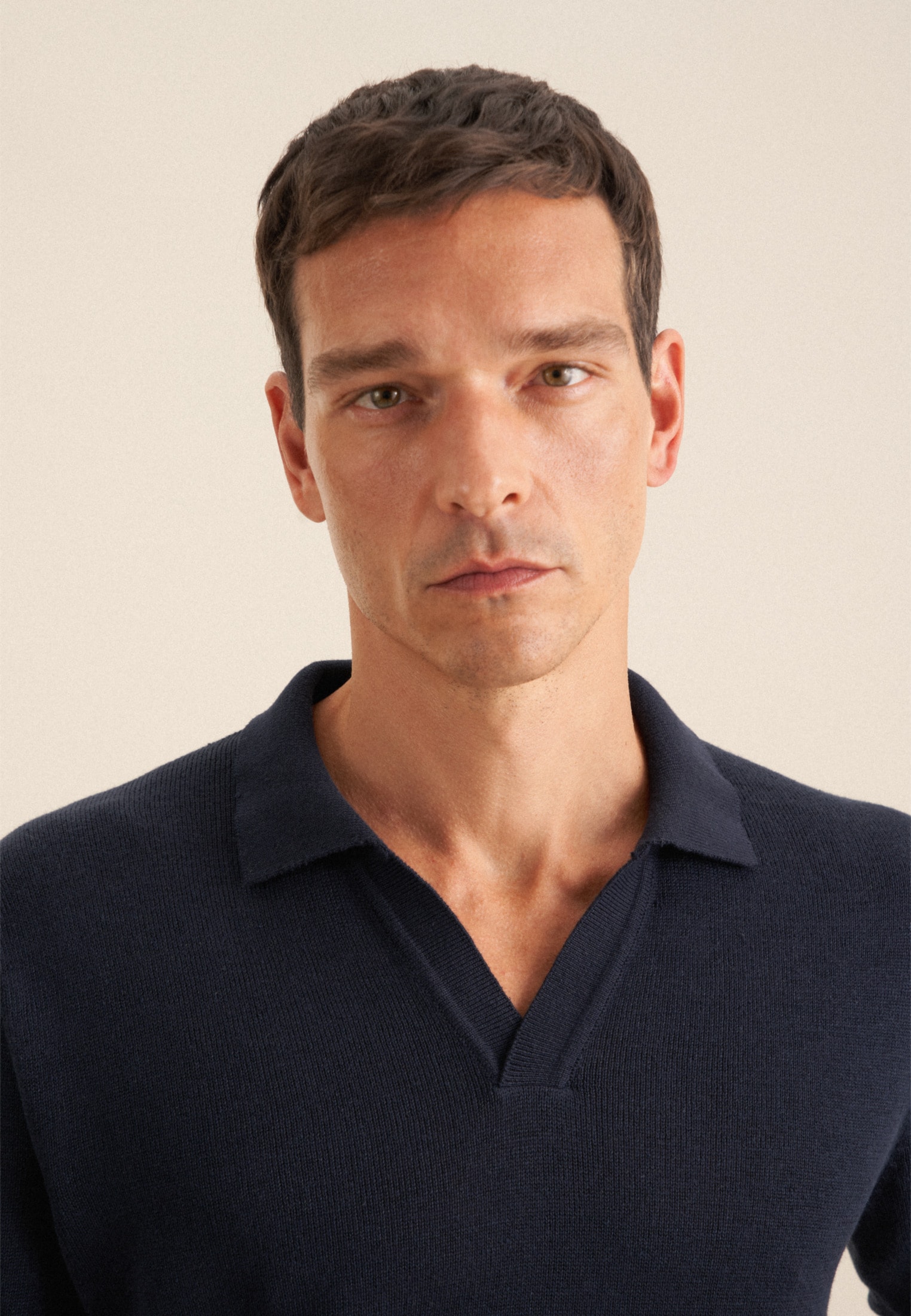 seidensticker Strickpullover »Regular« Langarm Kragen Uni