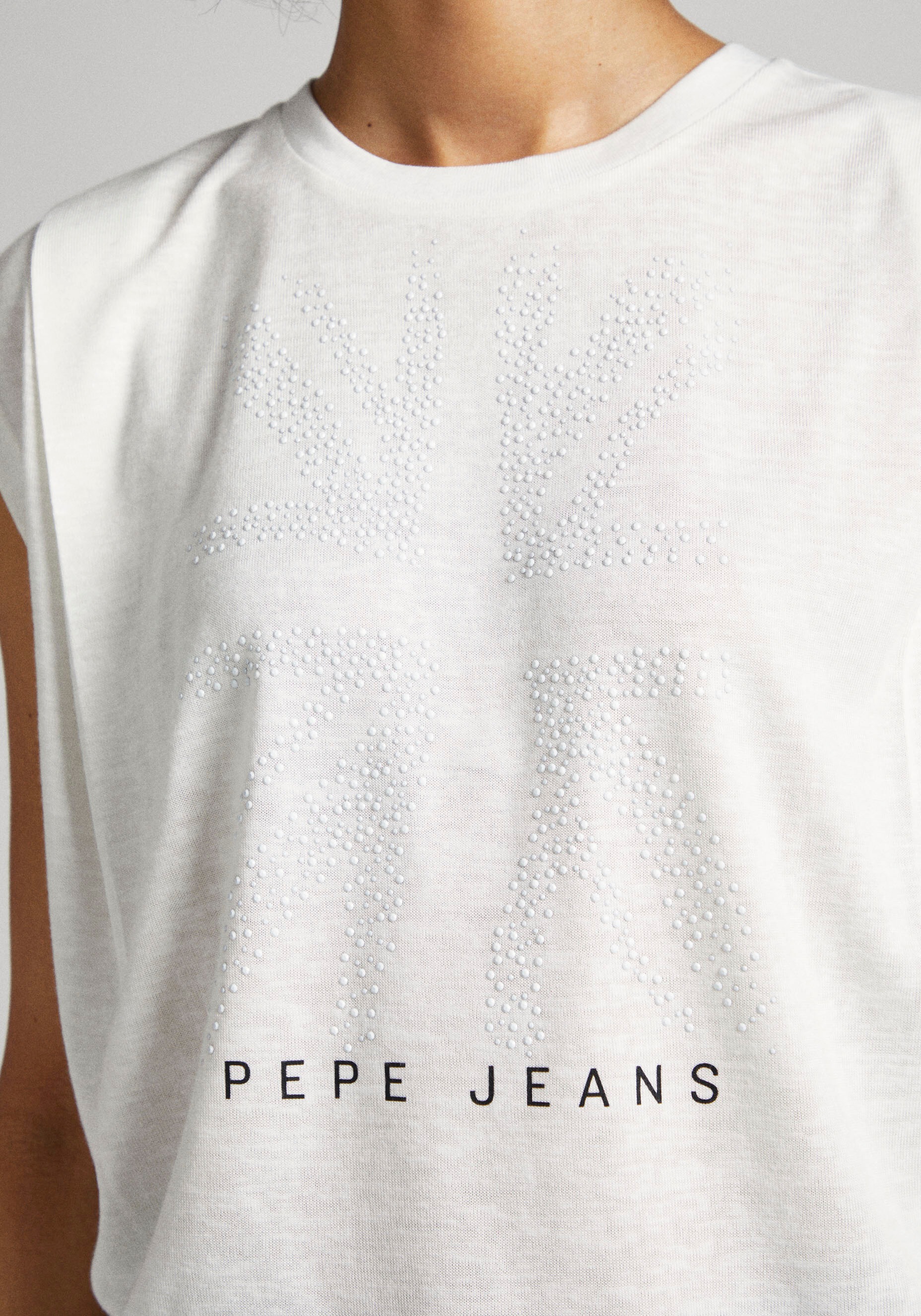»PJBERENICE«, ♕ Pepe Rundhalsshirt mit kaufen Print Jeans Ton-in-Ton 3D versandkostenfrei