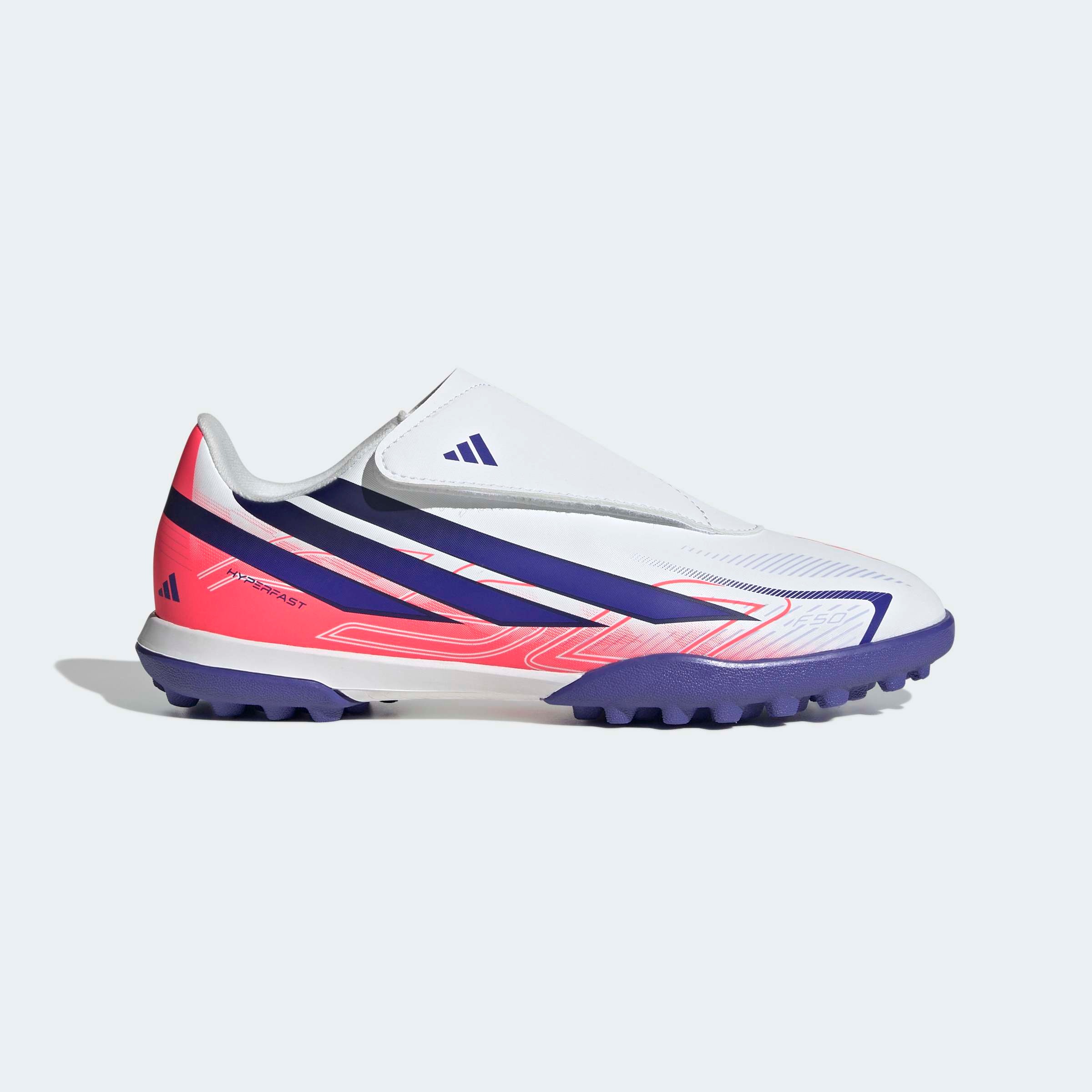 adidas Performance Chaussure de football »F50 HYPERFAST CLUB KIDS , HYBRIDRASEN, KLETTVERSCHLUSS«  pour enfants et adolescents
