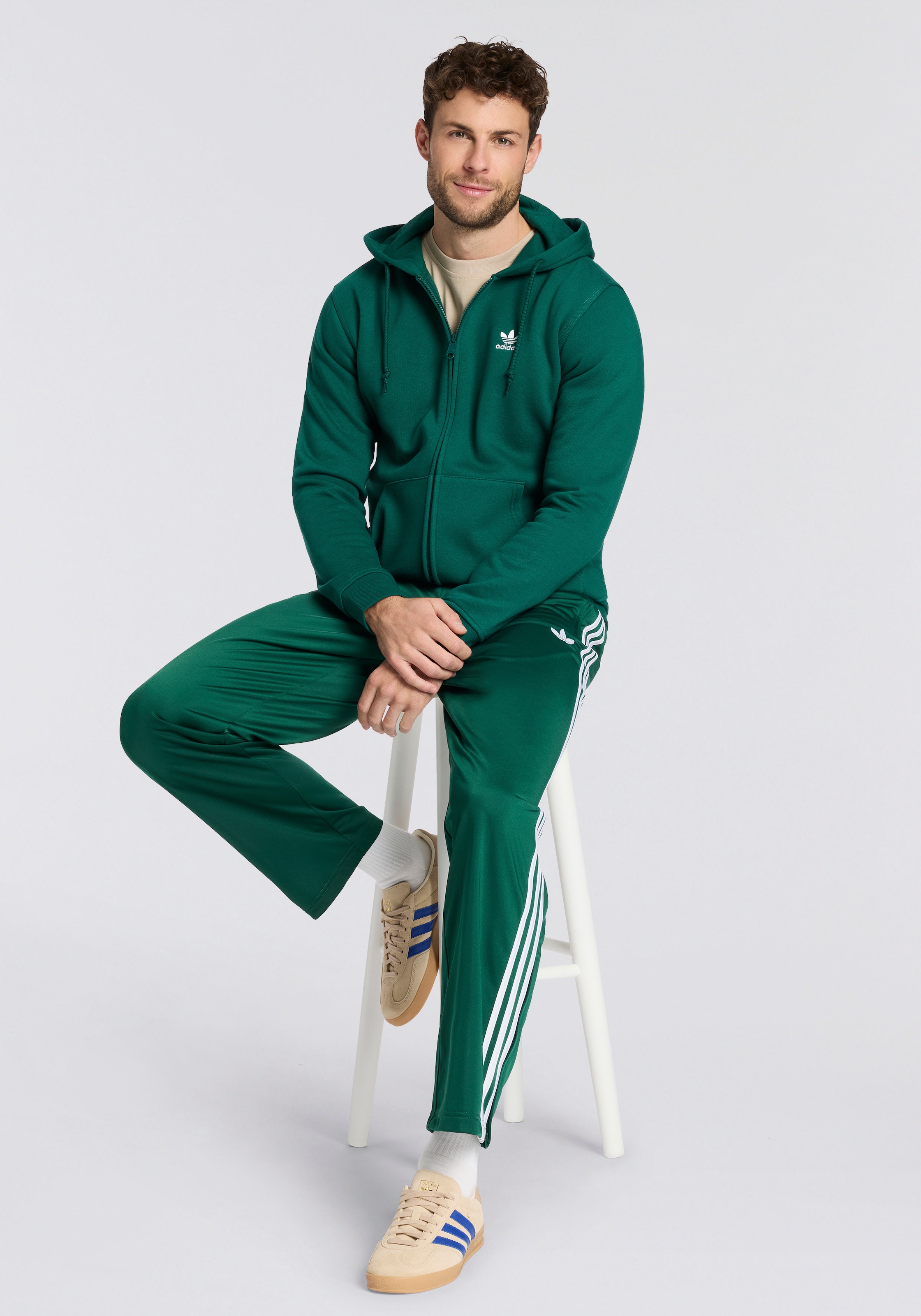 adidas Originals Sweat à capuche »TREFOIL ESSENTIALS«, Full Zip Hoddie, Kapuzenpullover, Kapuzenjacke mit Reissverschluss
