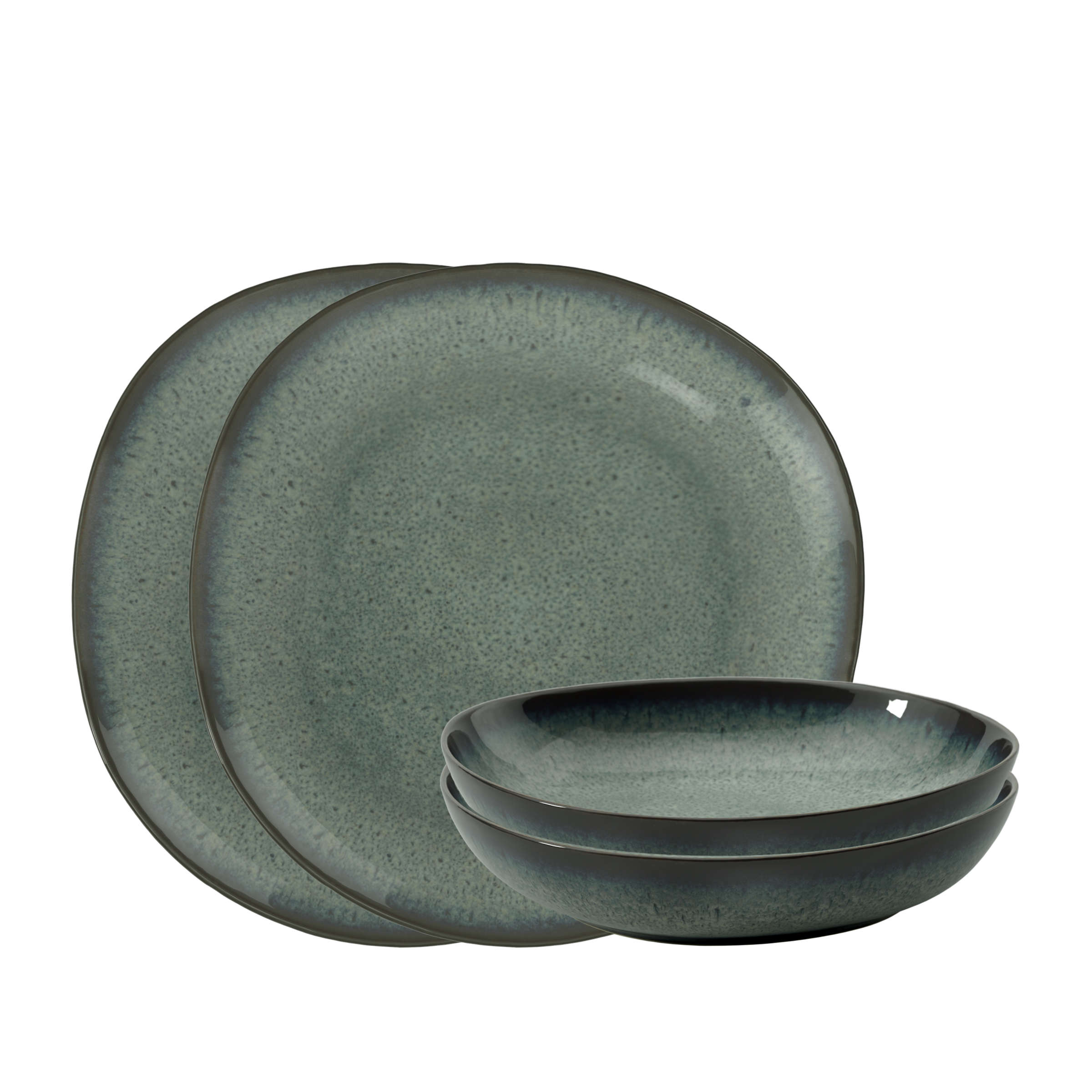 Image of Villeroy & Boch Geschirr-Set "Lave gris Tafelset" Effektglasur im handmade Pottery Look