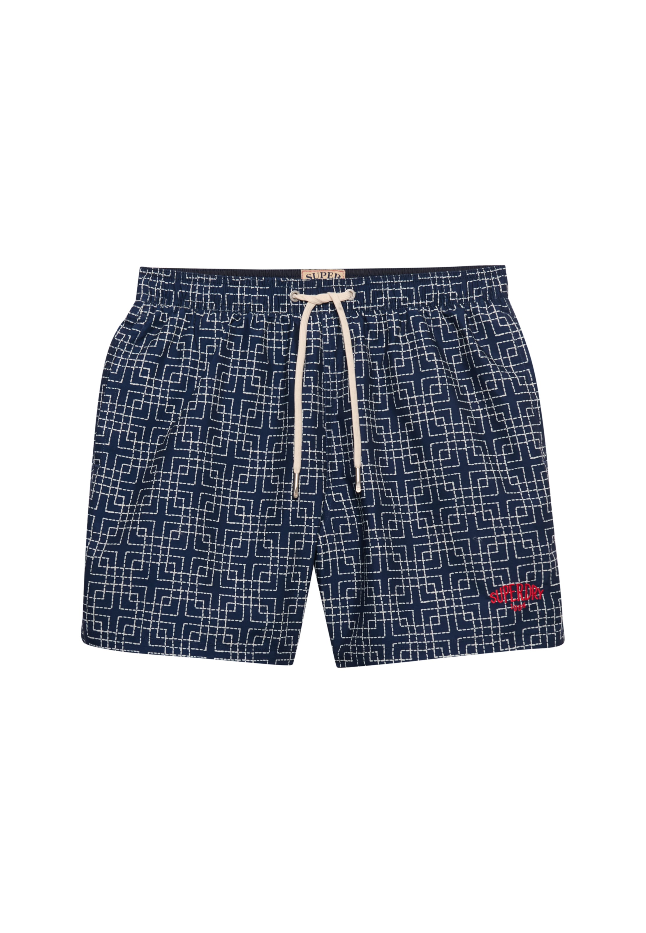 Superdry Badeshorts »PREMIUM PRINTED 15 SWIM SHORT« aus Polyester, modische Passform, gemusterte Optik, pflegeleicht