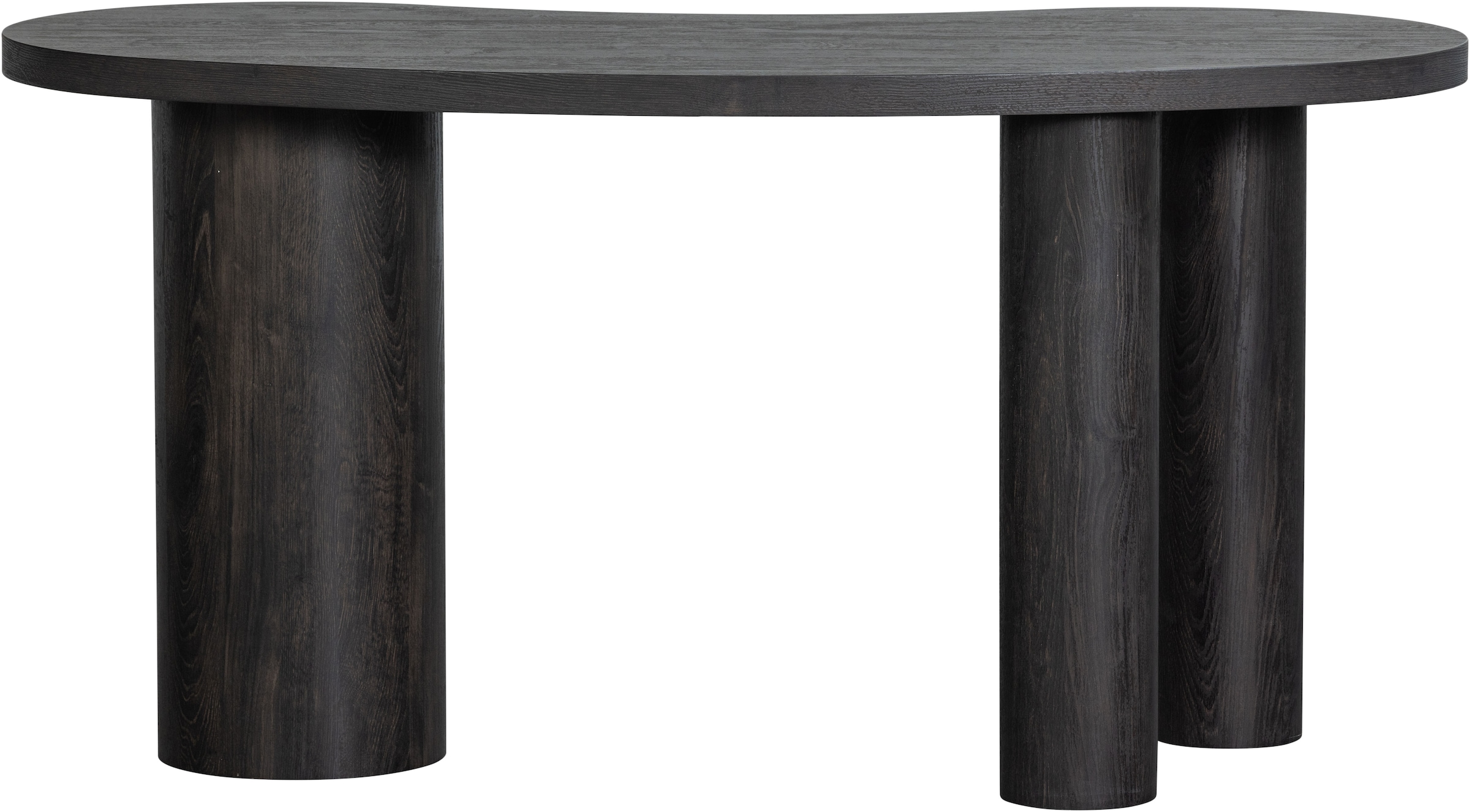 WOOOD Schreibtisch »Maan aus MDF mit 3D-Papierbelag, organische Form 150x70x75 cm« Tragkraft 100 kg, einfach zu montieren, sichtbare Maserung