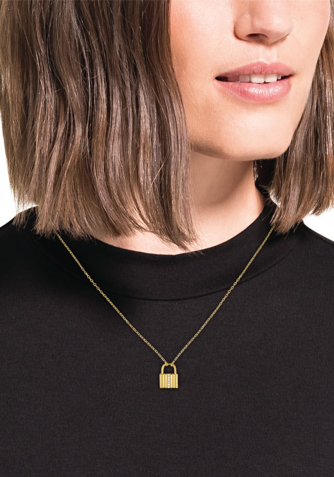 Amor Kette mit Anhänger »2034774, 2034903«, mit Zirkonia (synth.)