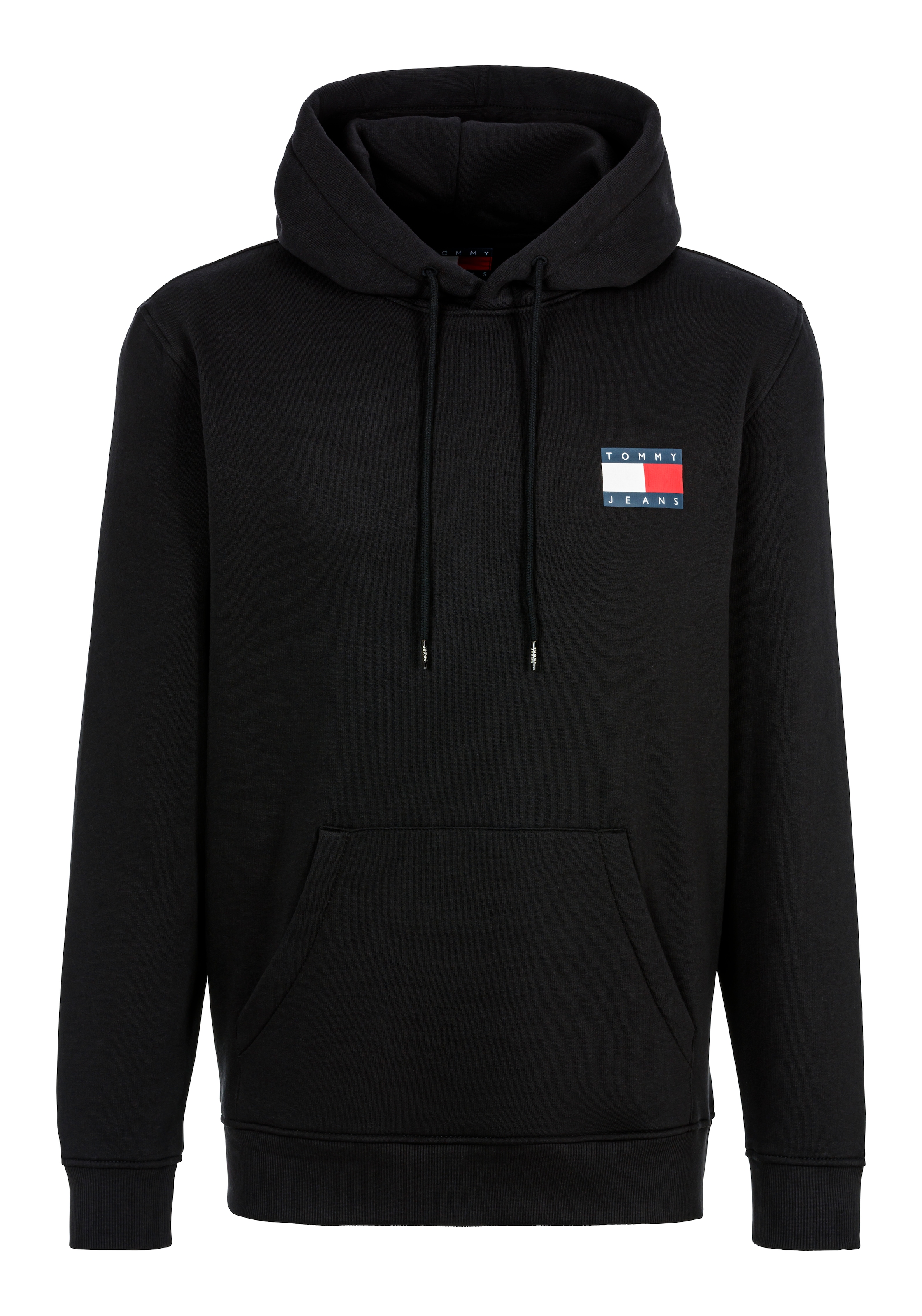 Tommy Jeans Sweatshirt »TJM REG ESSENTIAL FLAG HOOD EXT«, mit bedruckten Markenlogo auf Brusthöhe