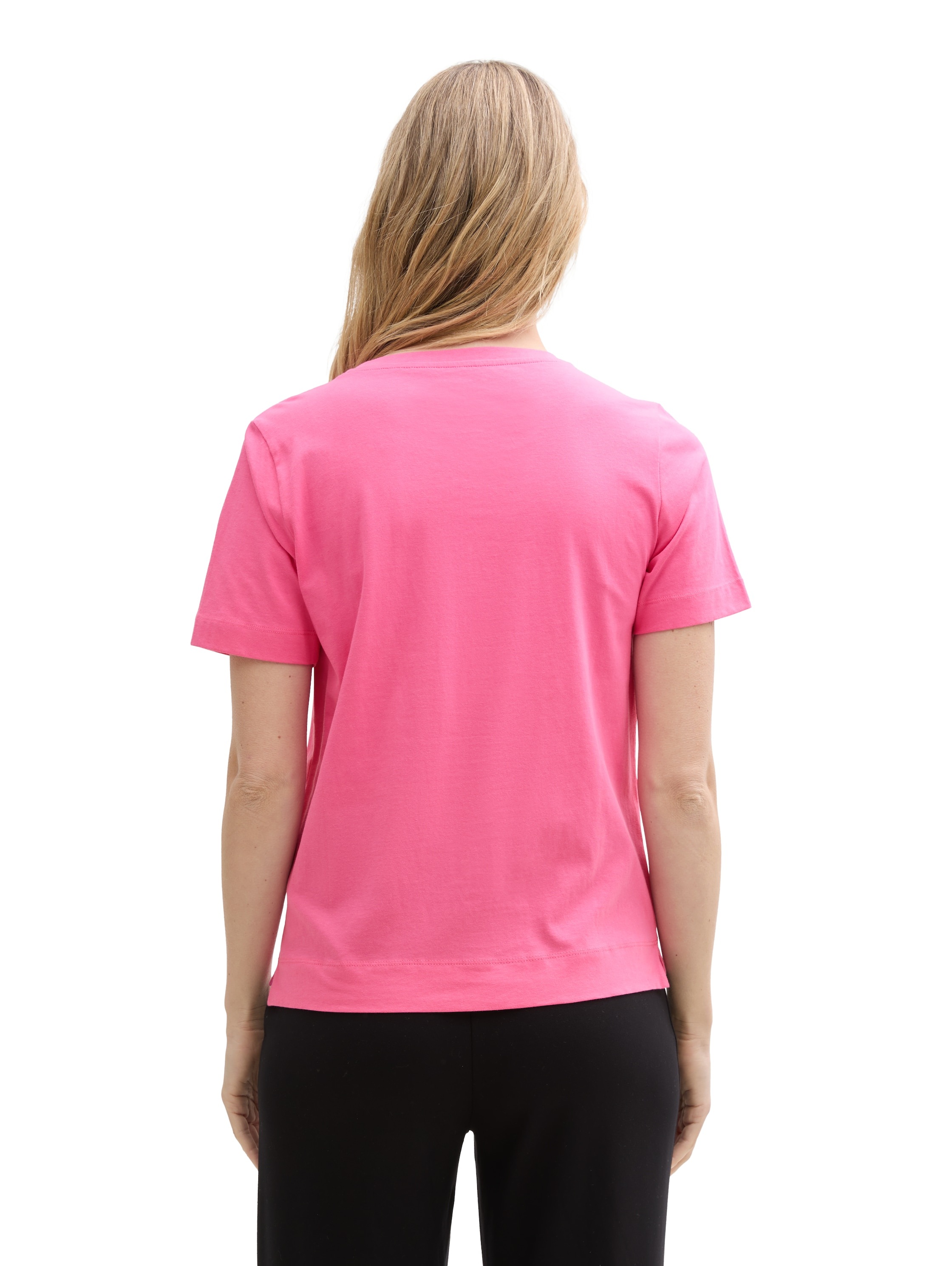 TOM TAILOR Rundhalsshirt, mit Herzmotiv als Frontprint