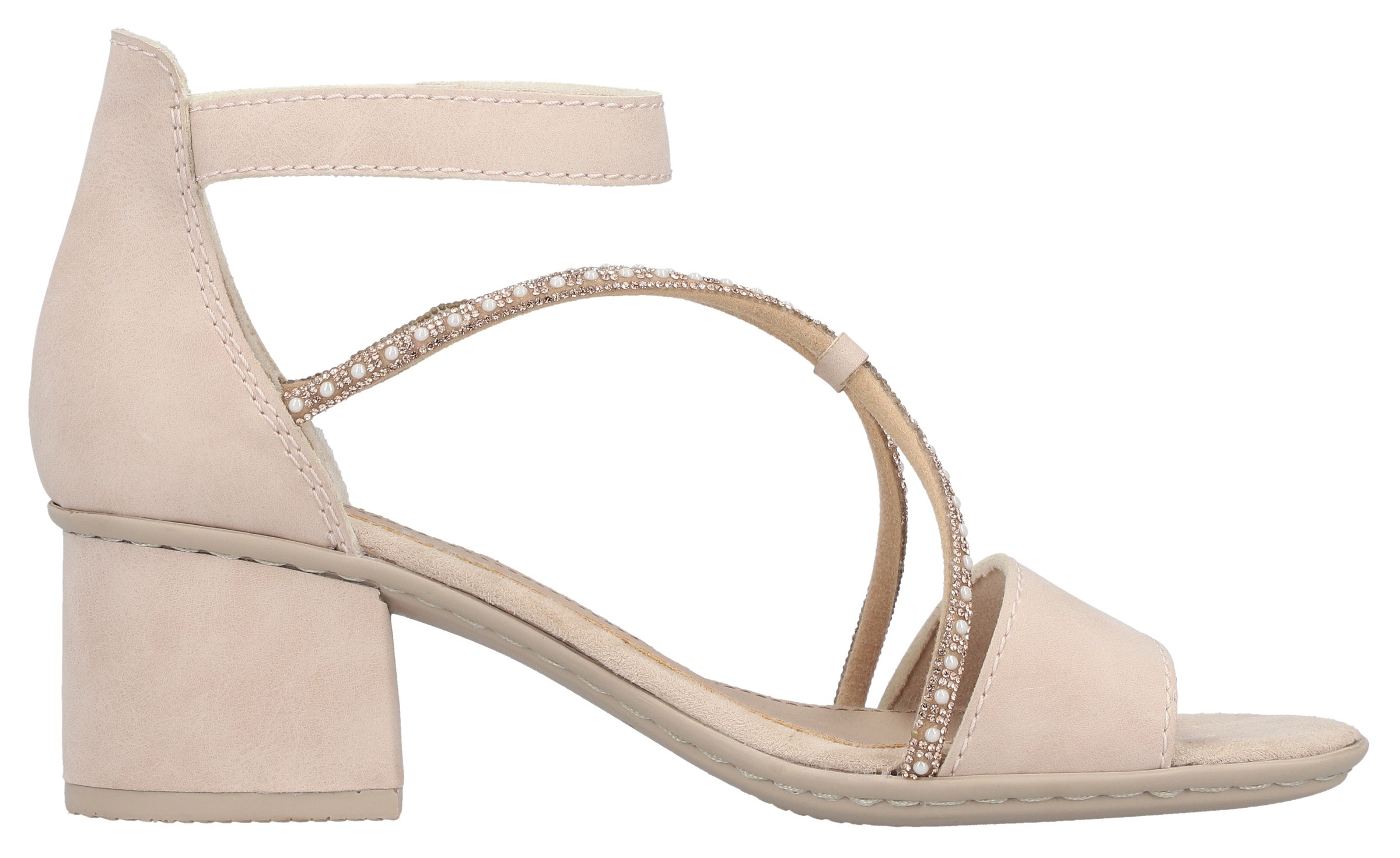 Rieker Sandalette  Sommerschuh, Sandale, Blockabsatz, mit praktischem Klettverschluss